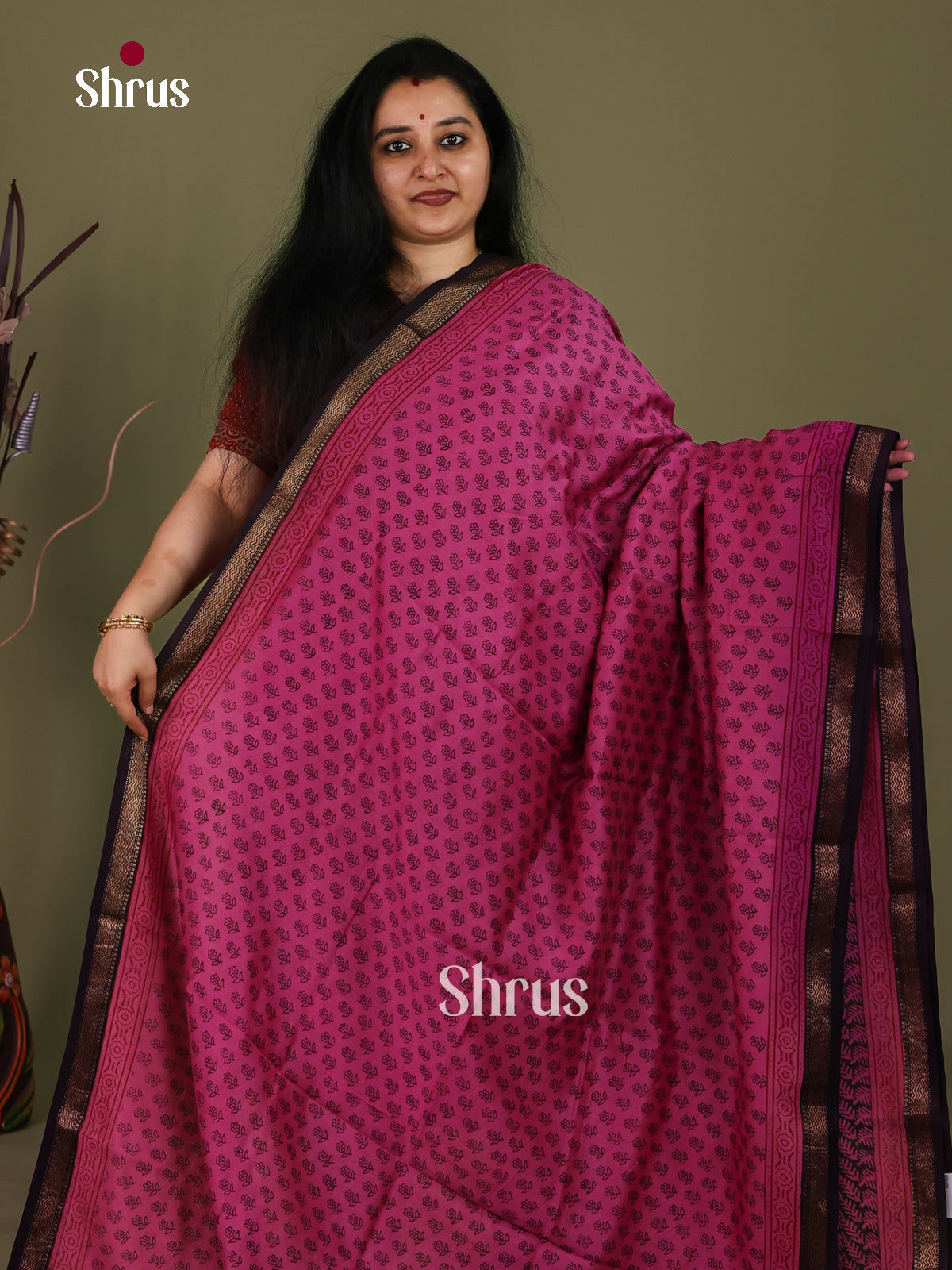 Maheshwari silkcotton Saree - EJ03219