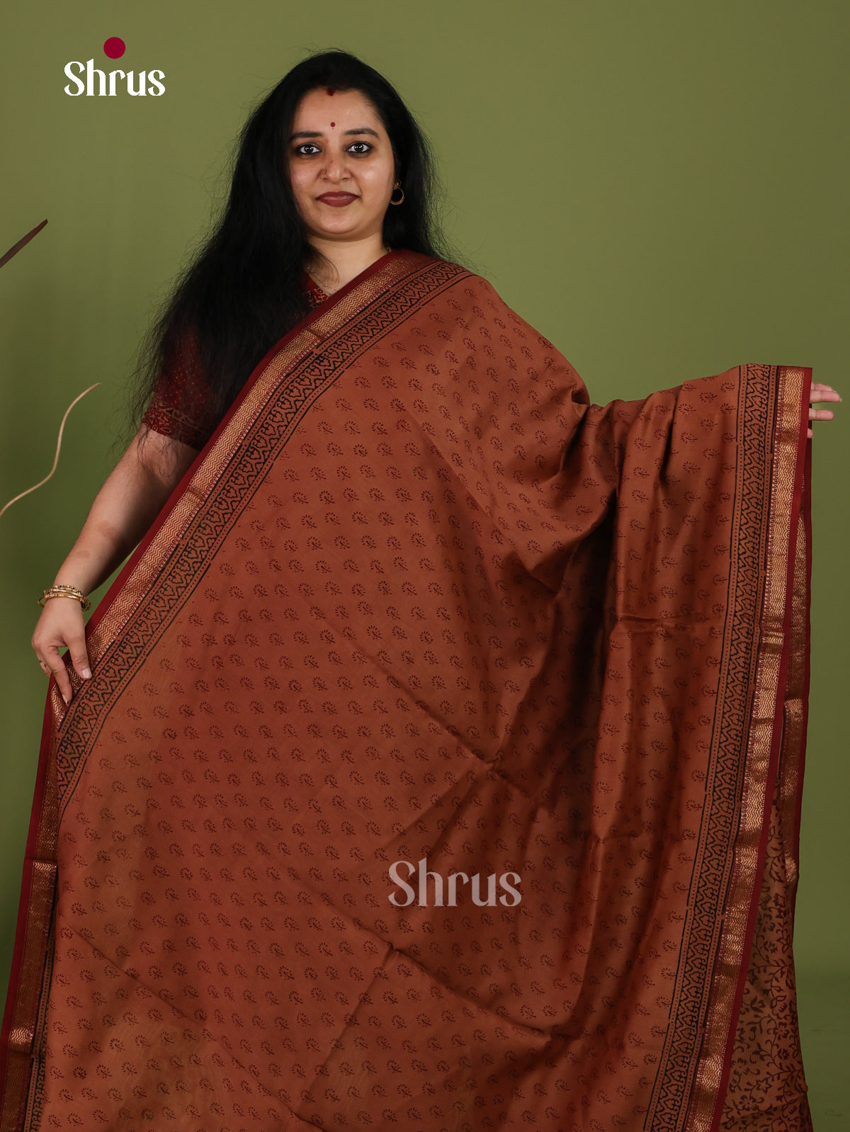 Maheshwari silkcotton Saree - EJ03221