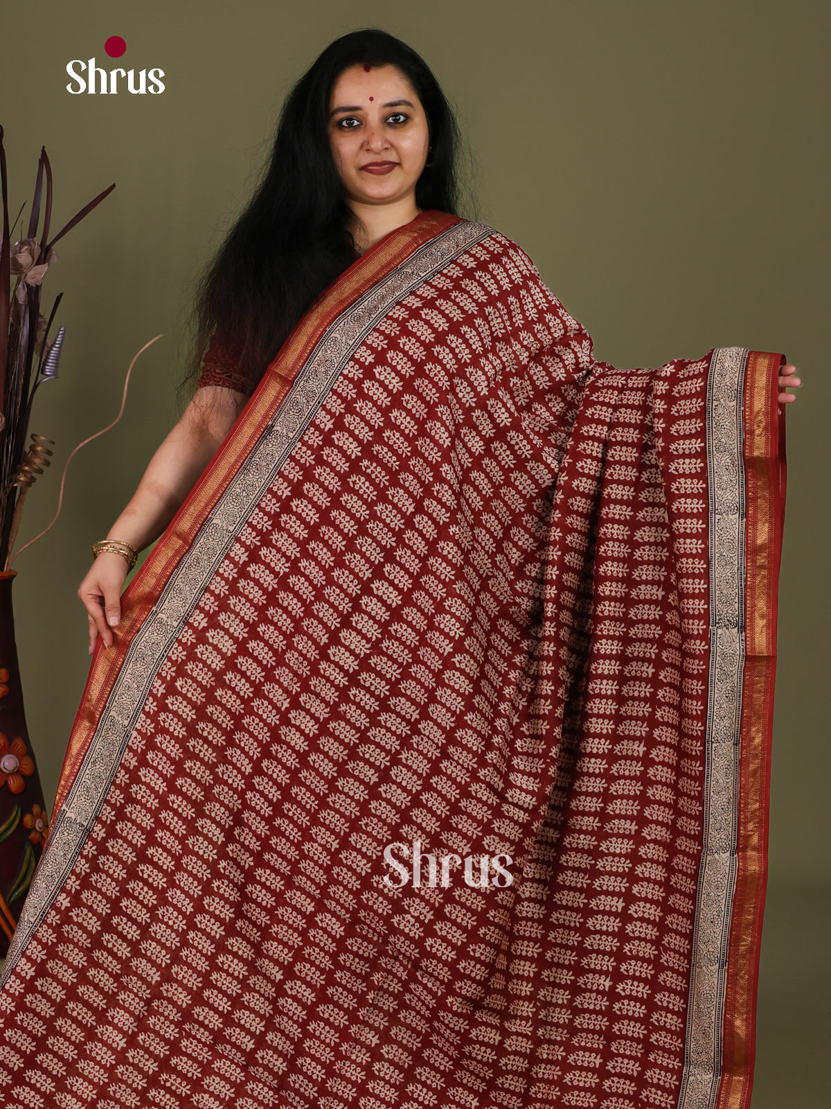 Maheshwari silkcotton Saree - EJ03222