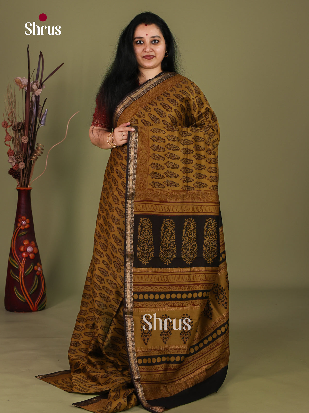 Maheshwari silkcotton Saree - EJ03223