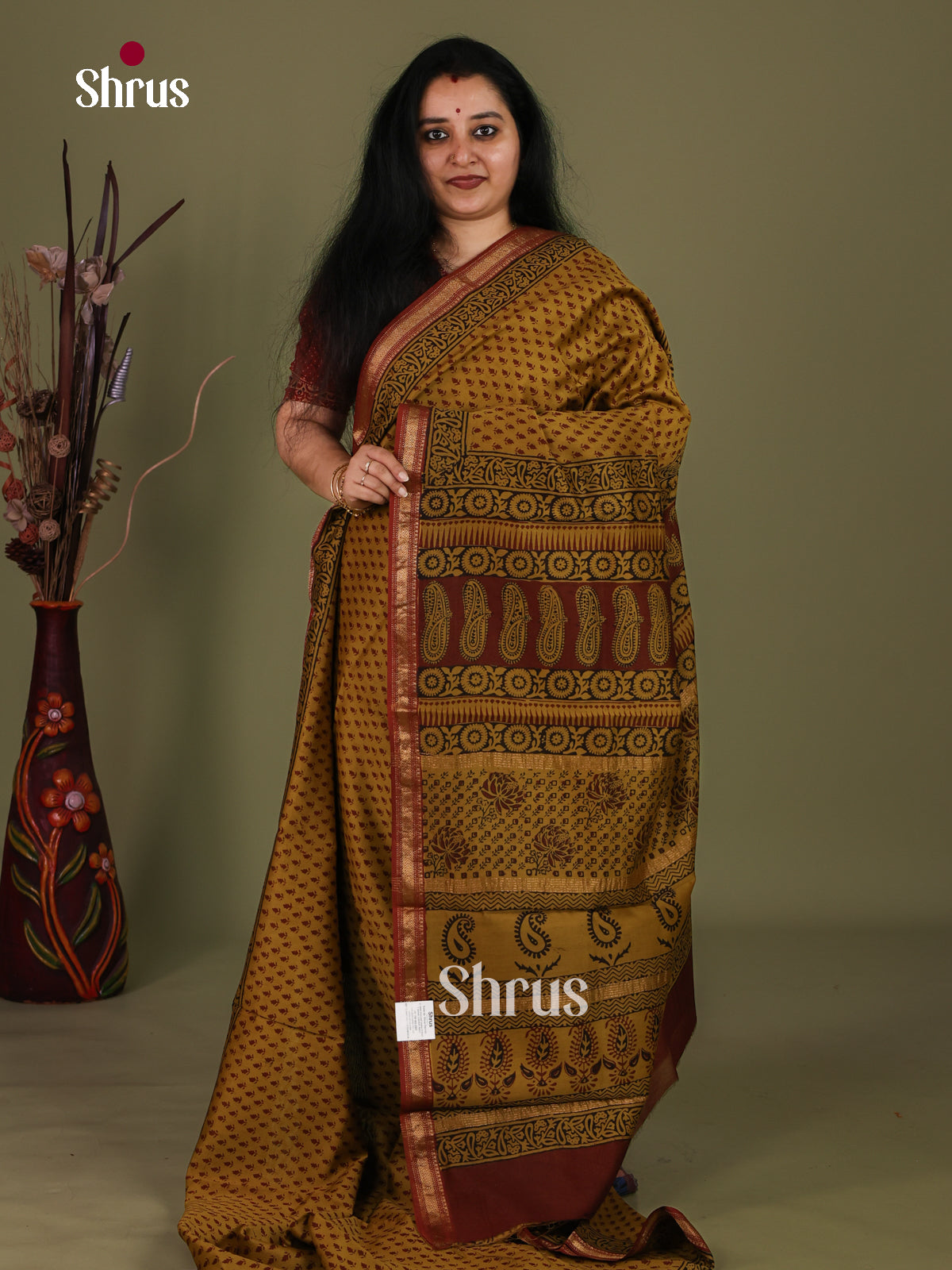 Maheshwari silkcotton Saree - EJ03228