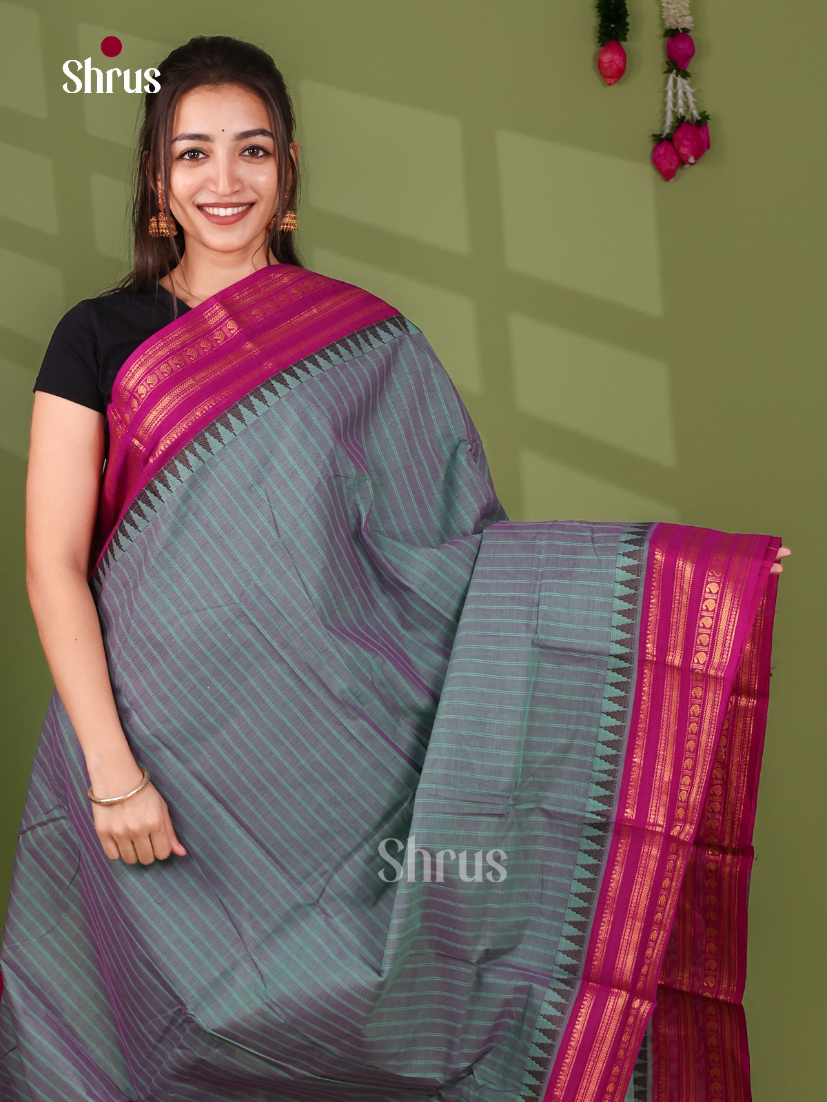 Chettinad Cotton Saree - EJ04095