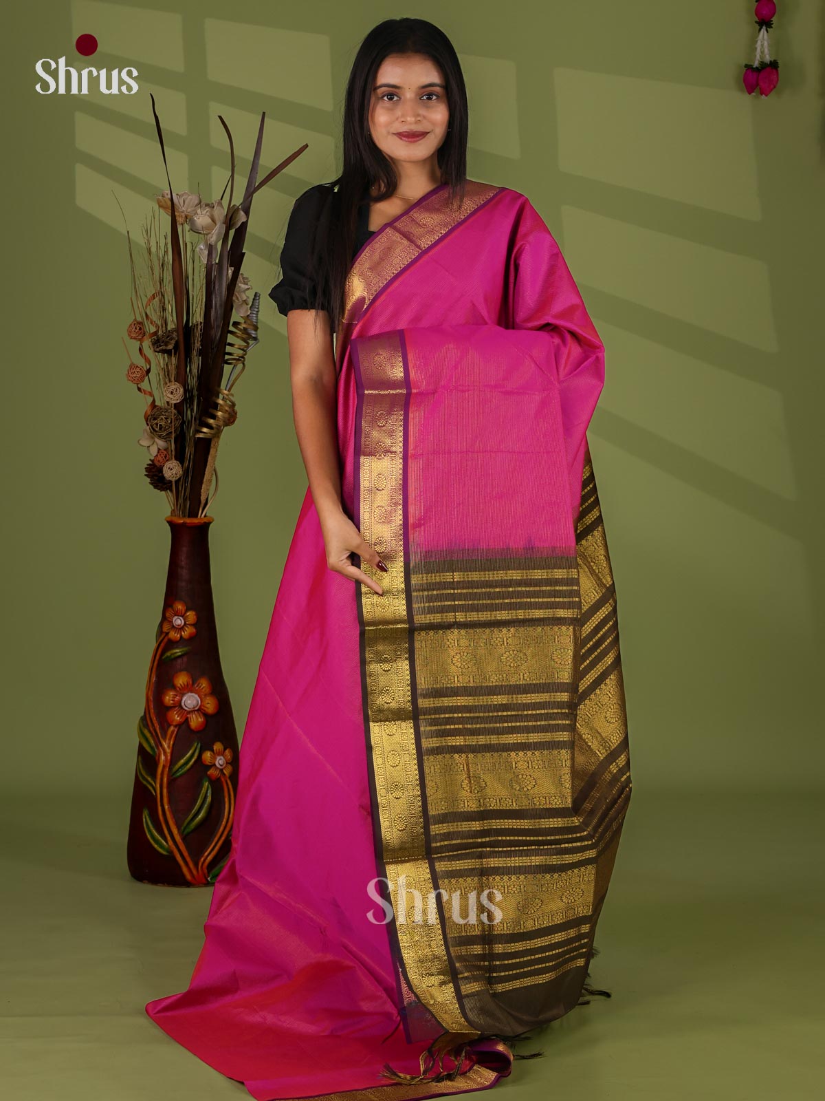 Silkcotton-halfpure Saree - EJ04204