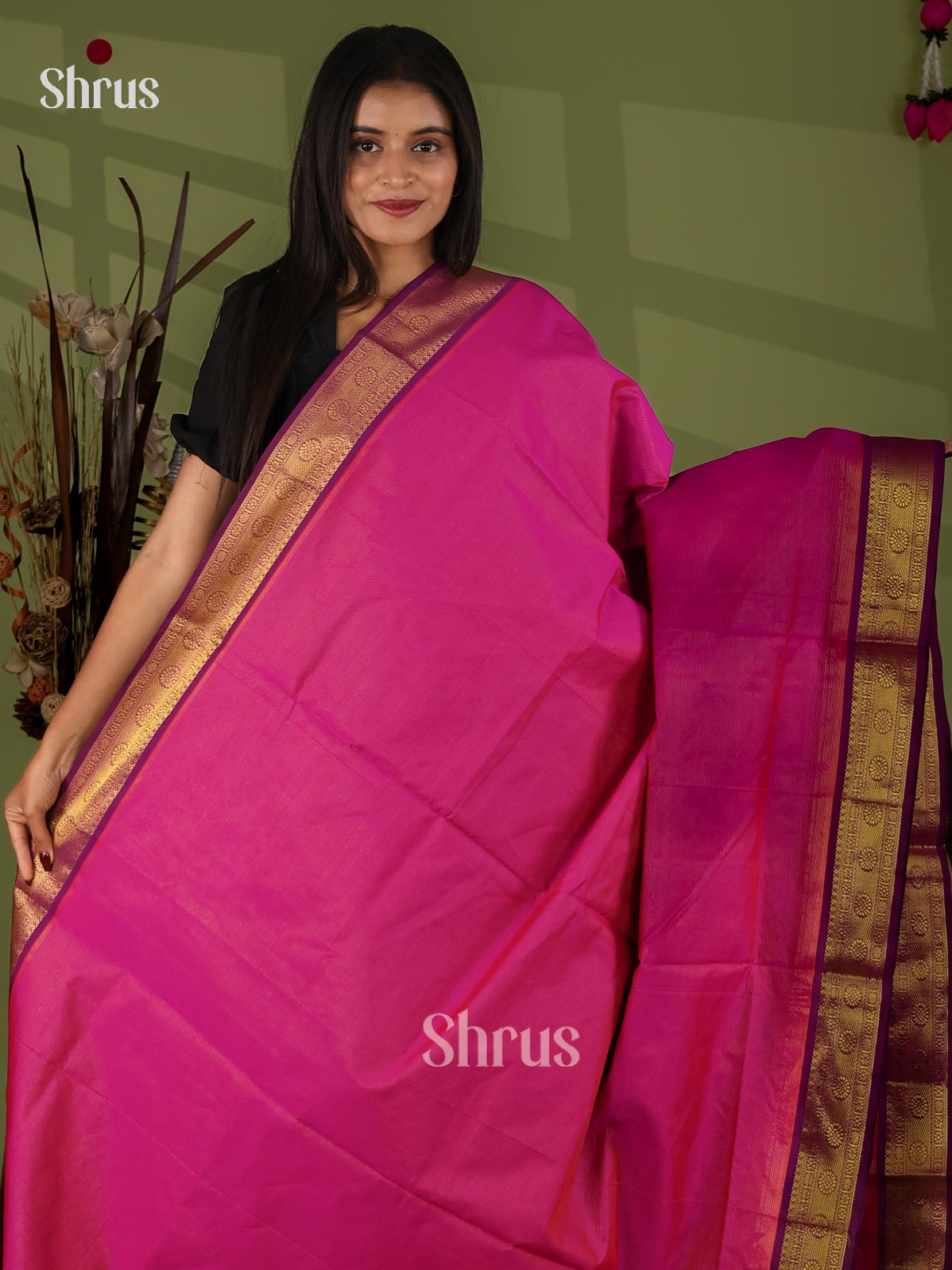 Silkcotton-halfpure Saree - EJ04204