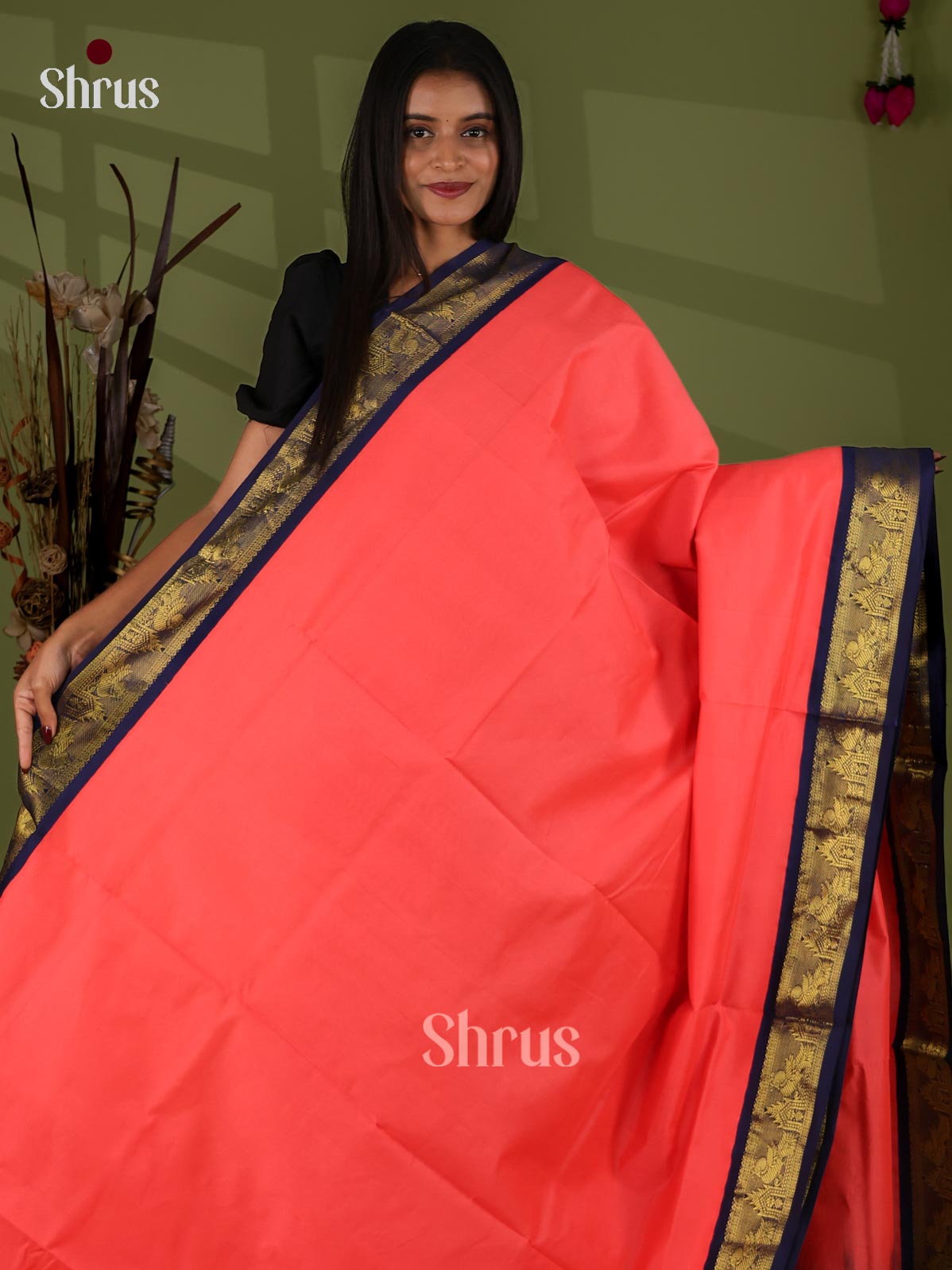 Silkcotton-halfpure Saree - EJ04240