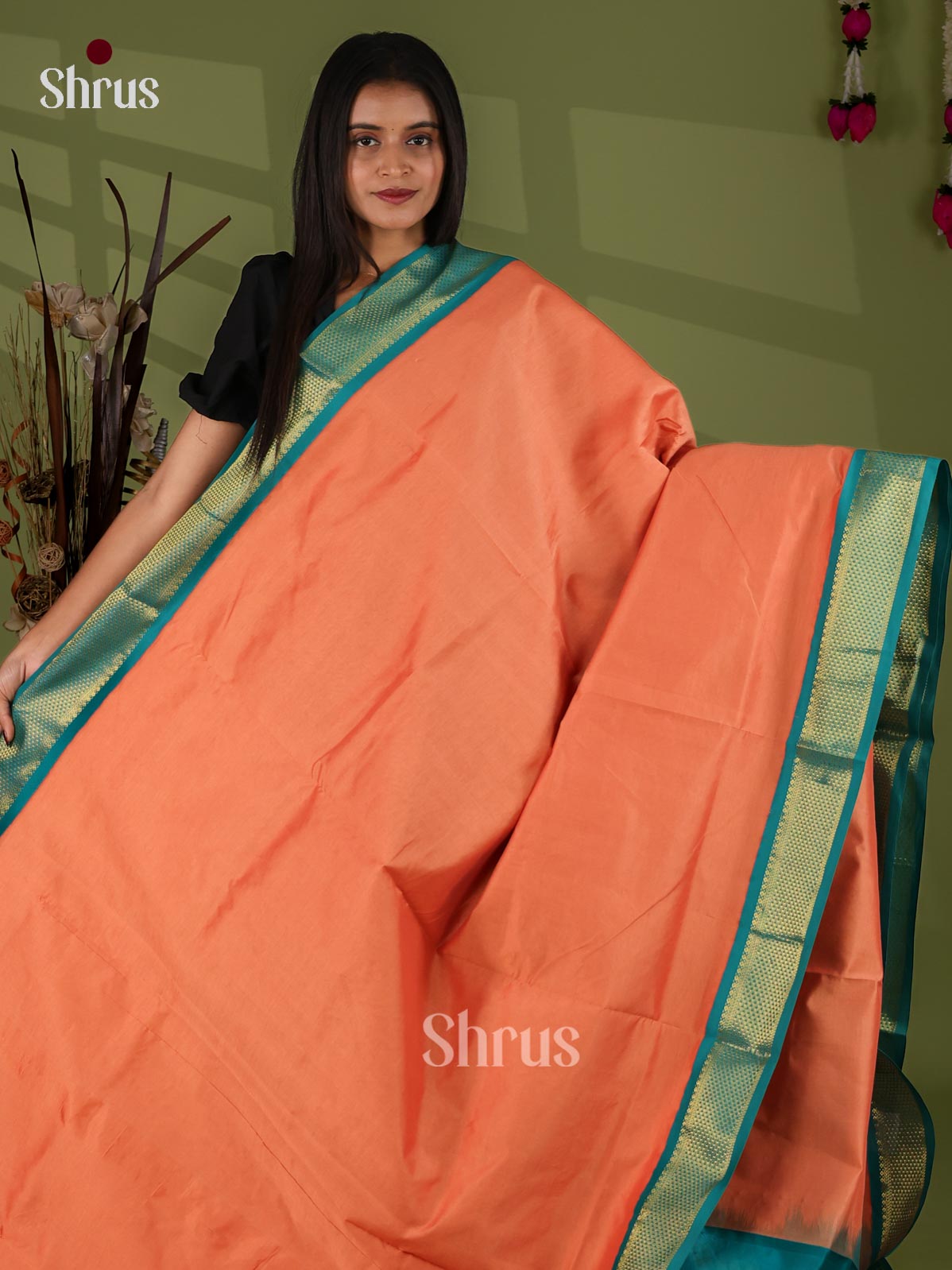 Silkcotton-halfpure Saree - EJ04252