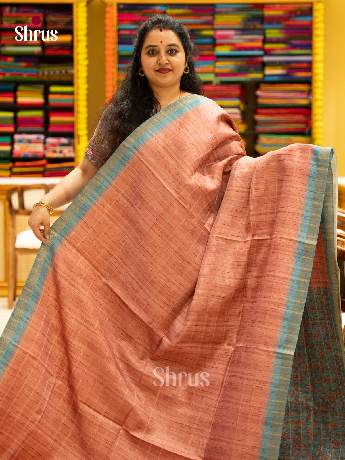 Printed Semi Tussar Saree - EJ04384