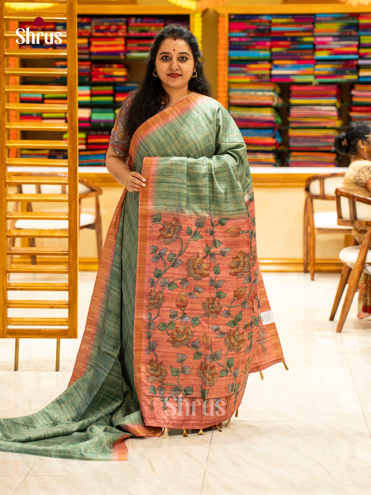 Printed Semi Tussar Saree - EJ04387