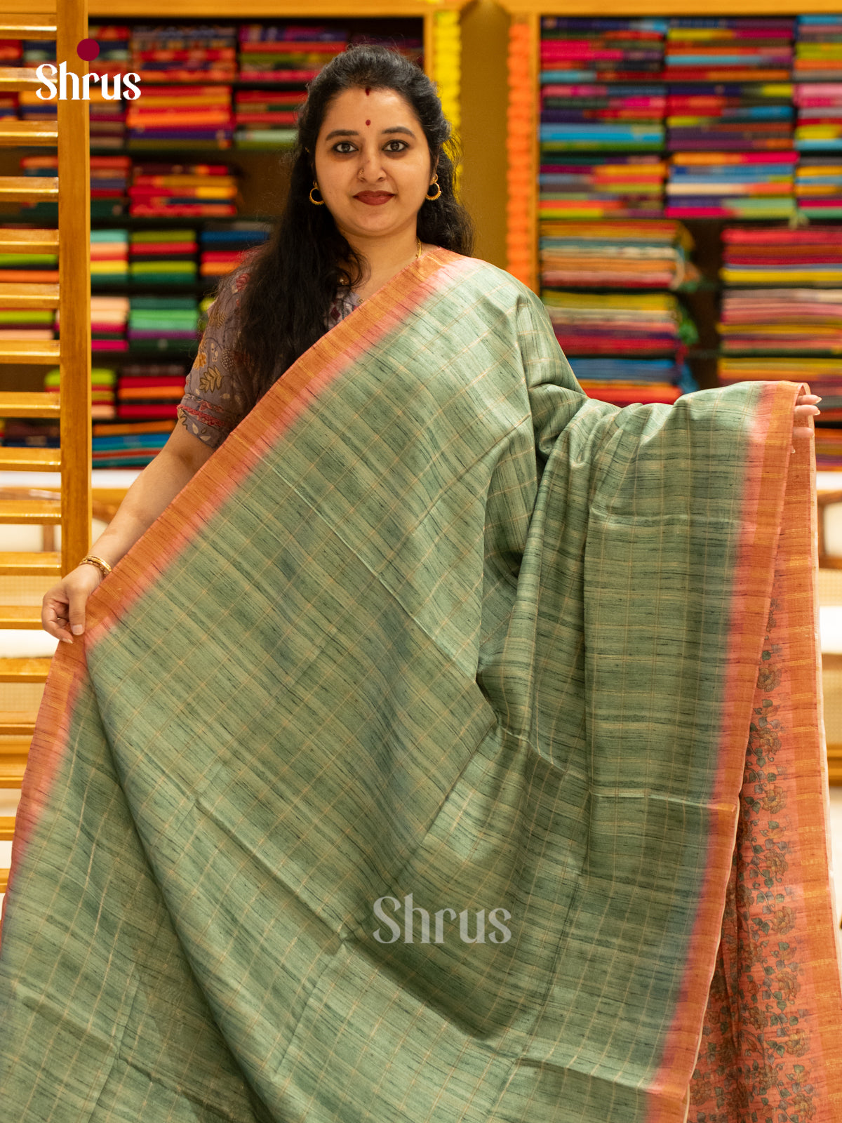 Printed Semi Tussar Saree - EJ04387