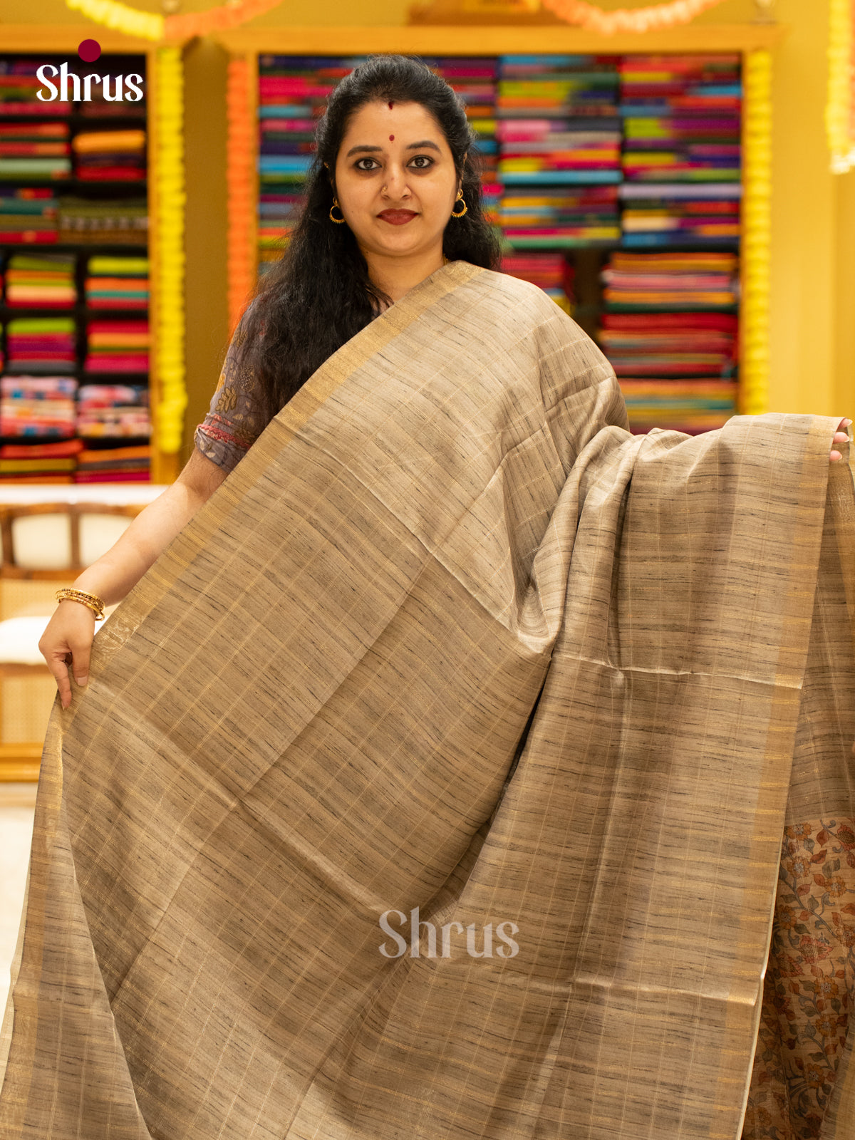 Printed Semi Tussar Saree - EJ04388