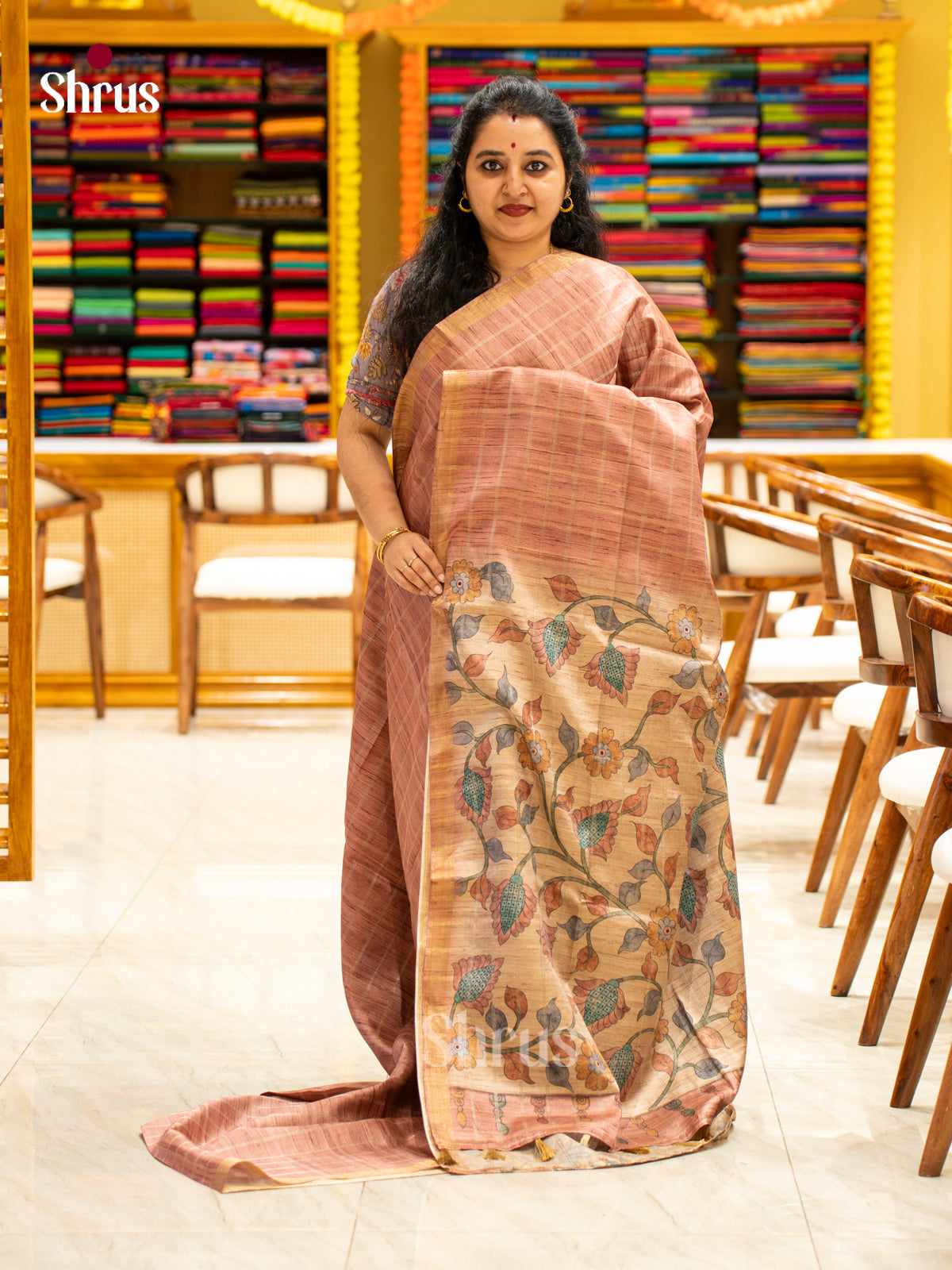 Printed Semi Tussar Saree - EJ04392