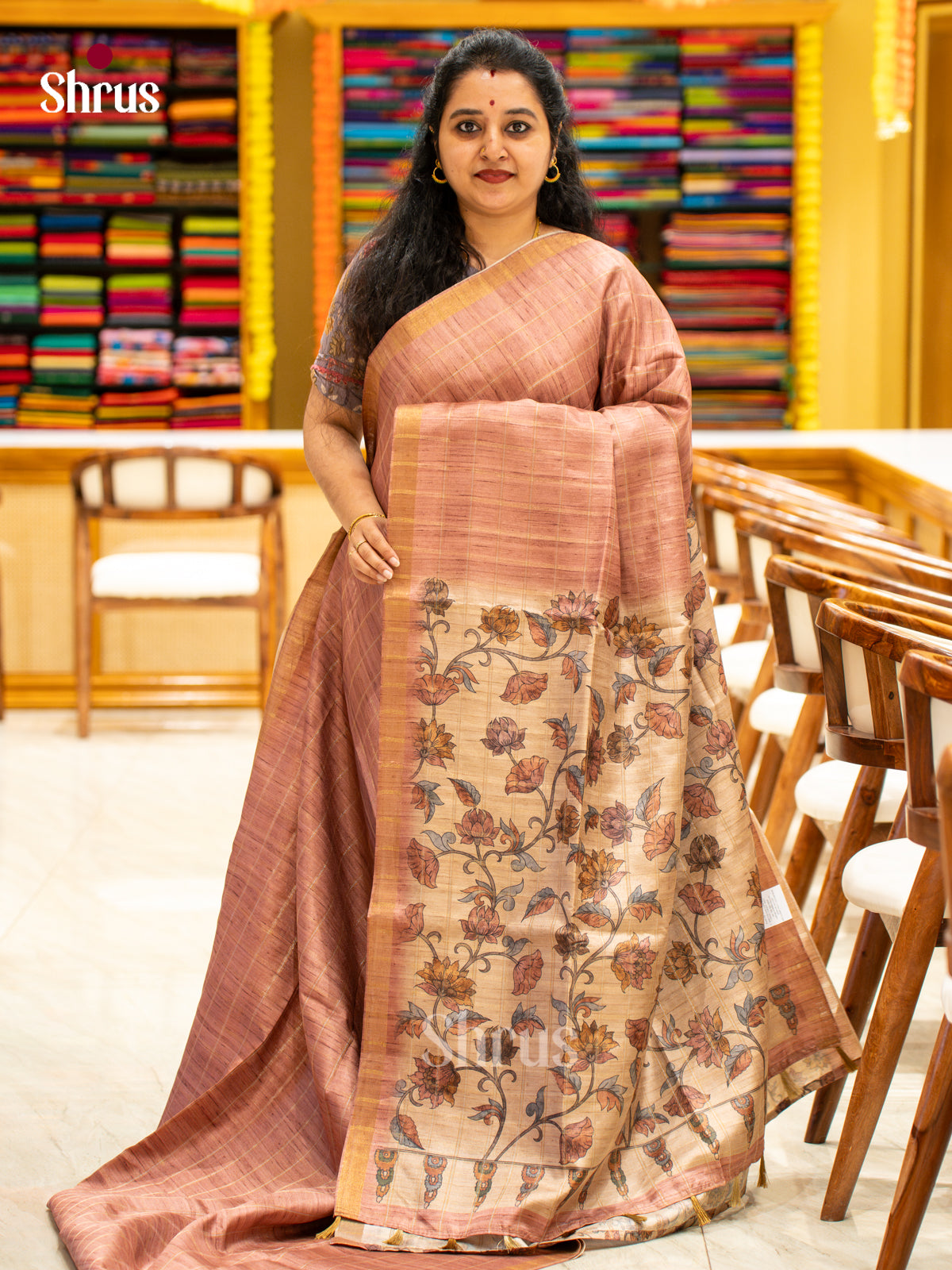 Printed Semi Tussar Saree - EJ04393