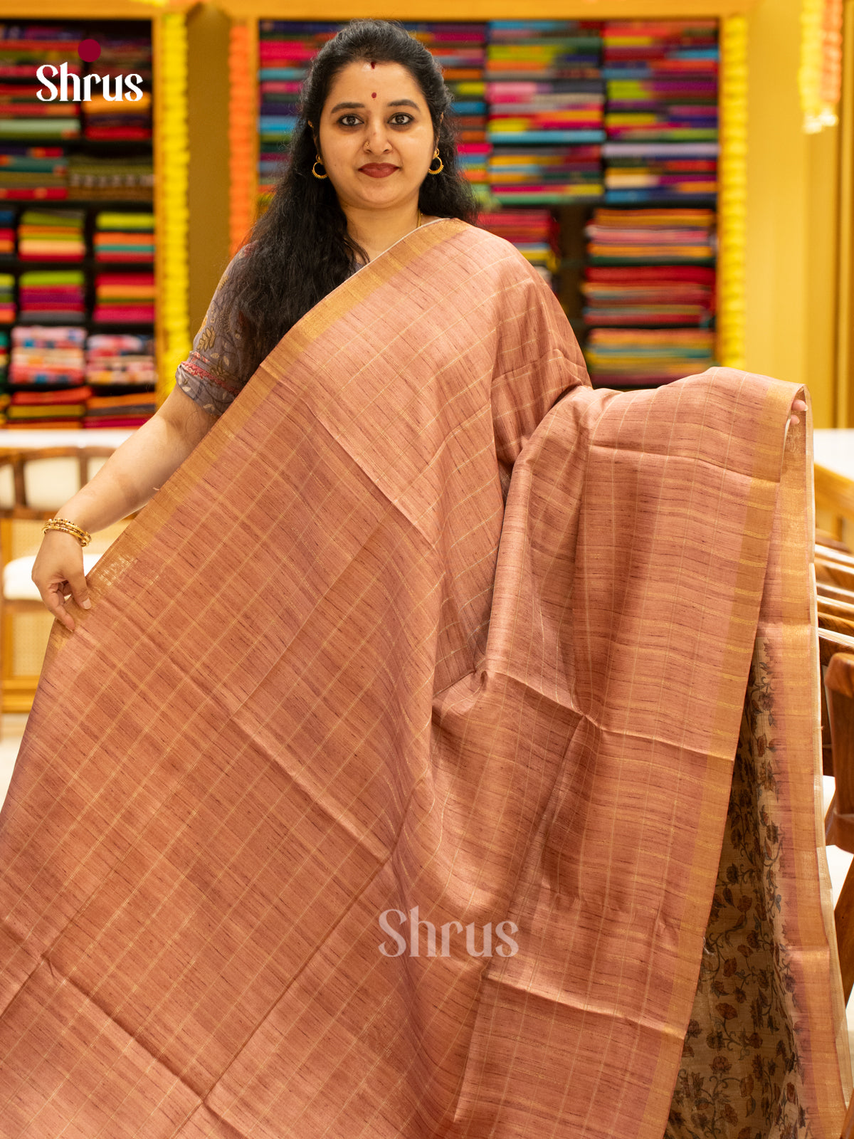 Printed Semi Tussar Saree - EJ04393