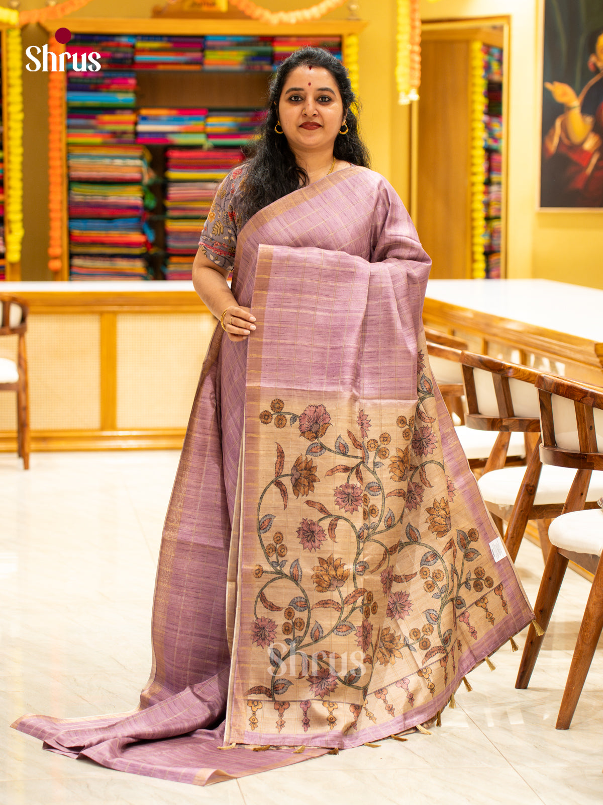 Printed Semi Tussar Saree - EJ04397