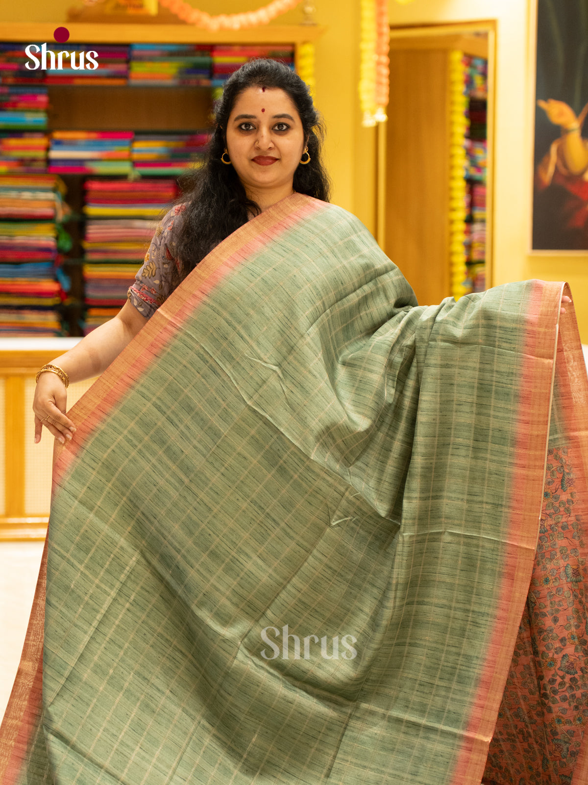 Printed Semi Tussar Saree - EJ04398