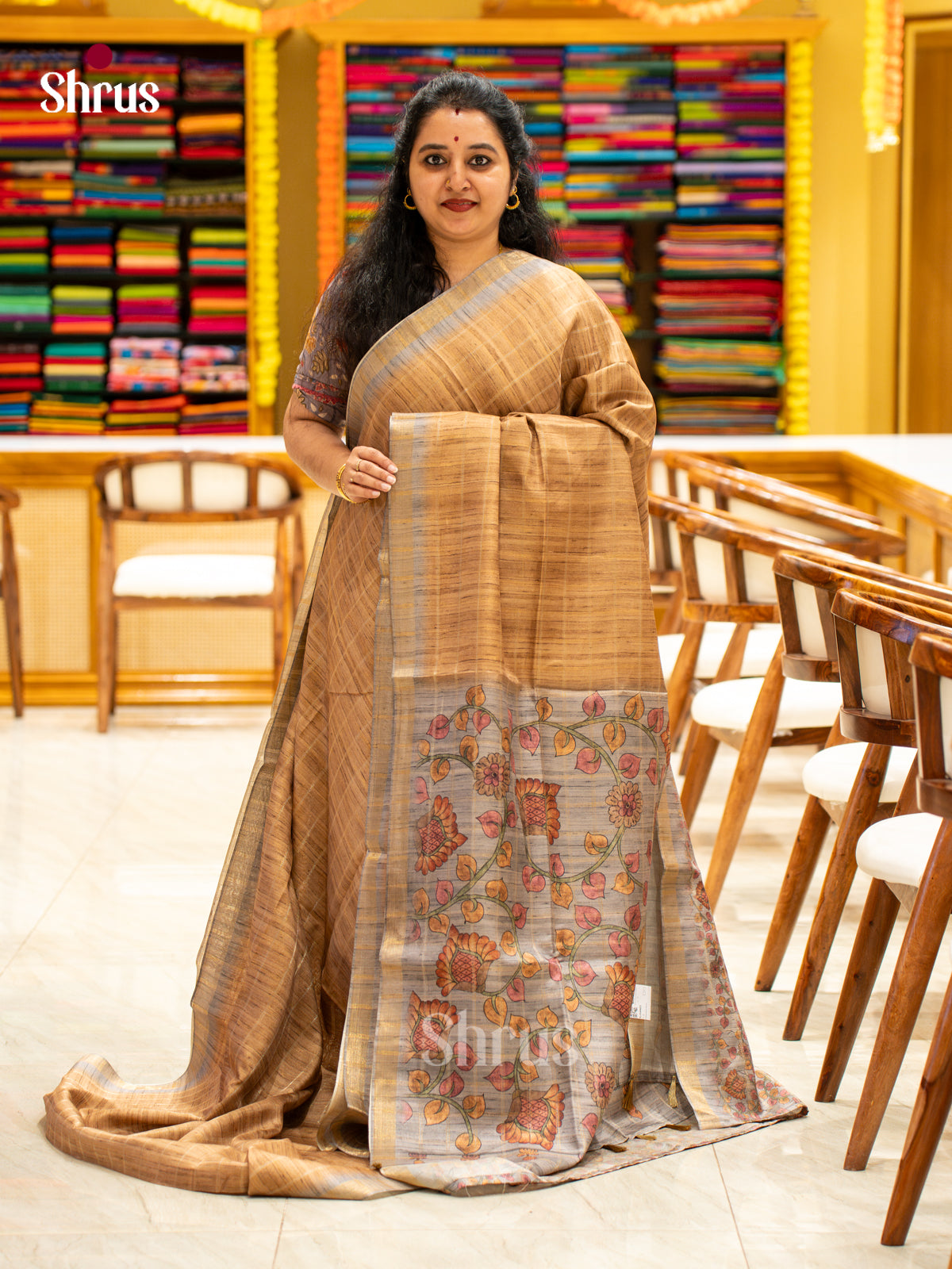 Printed Semi Tussar Saree - EJ04402