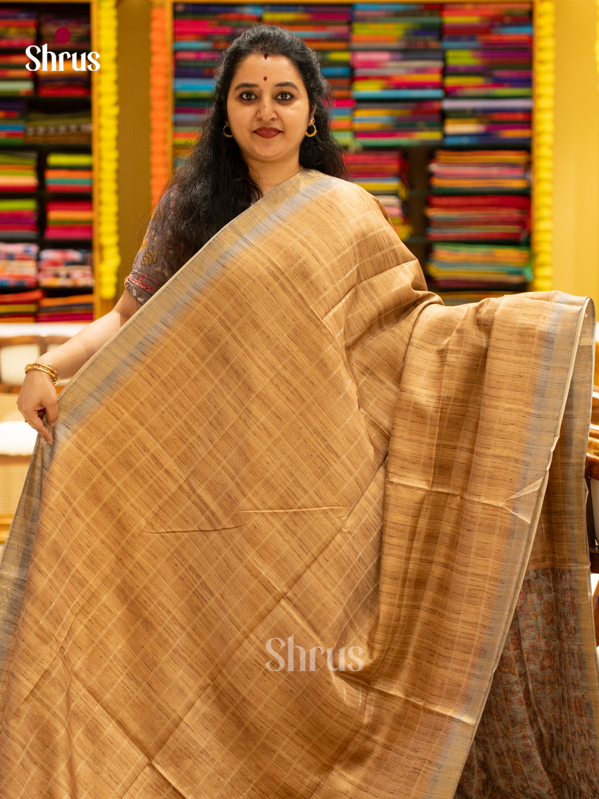 Printed Semi Tussar Saree - EJ04402