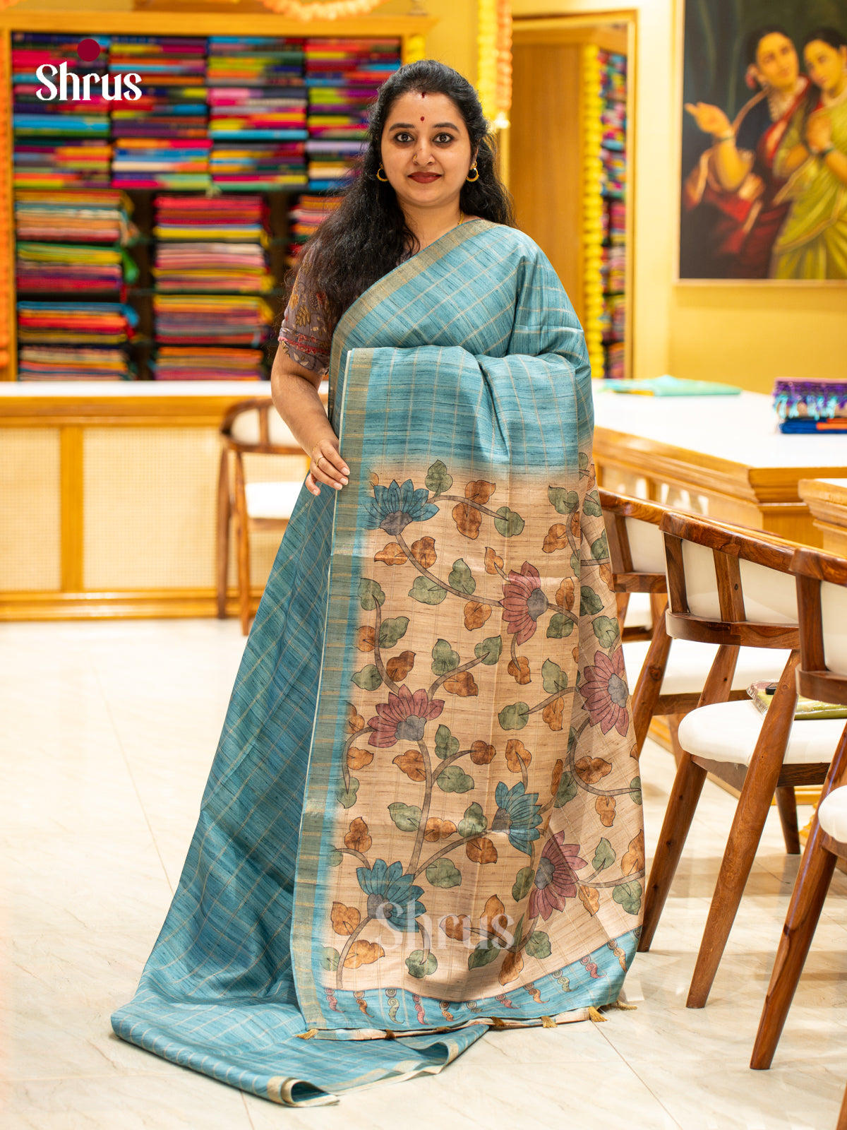 Printed Semi Tussar Saree - EJ04408