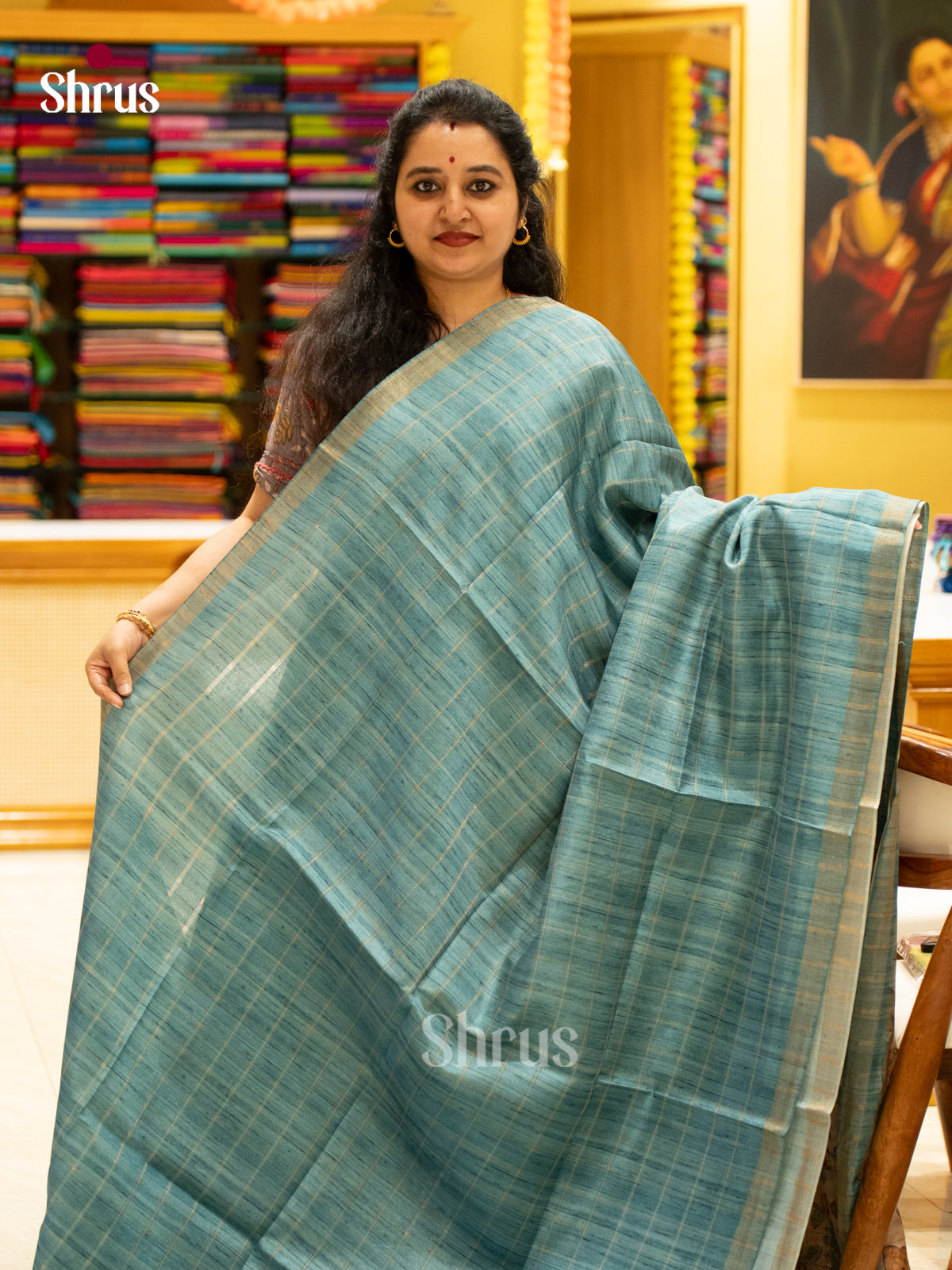 Printed Semi Tussar Saree - EJ04408