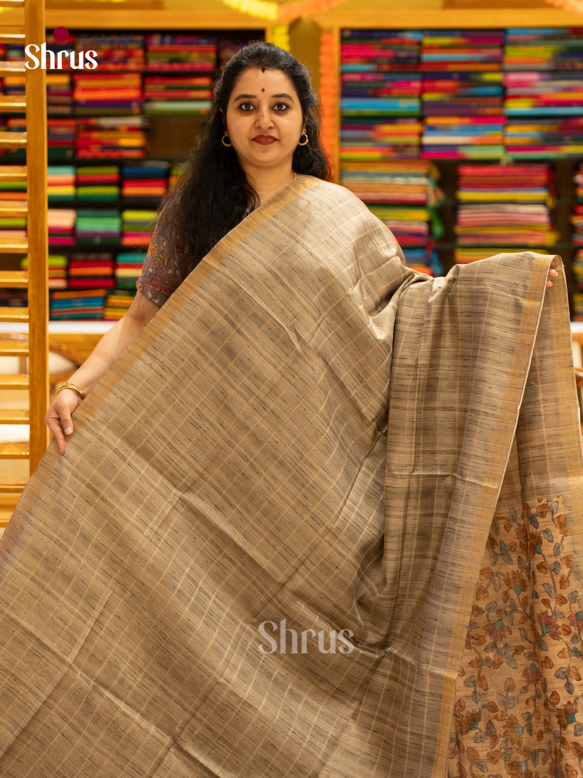 Printed Semi Tussar Saree - EJ04410