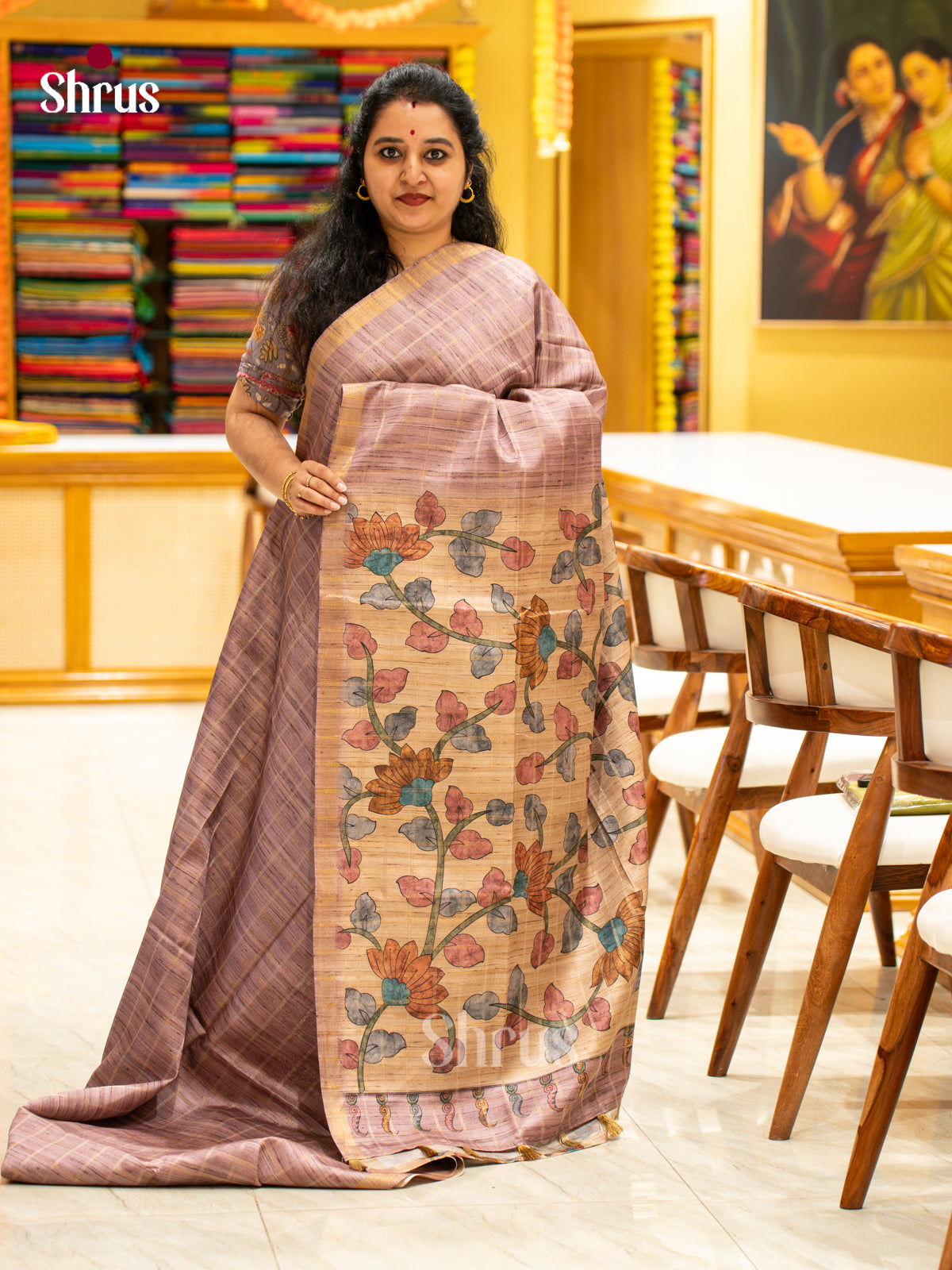 Printed Semi Tussar Saree - EJ04411