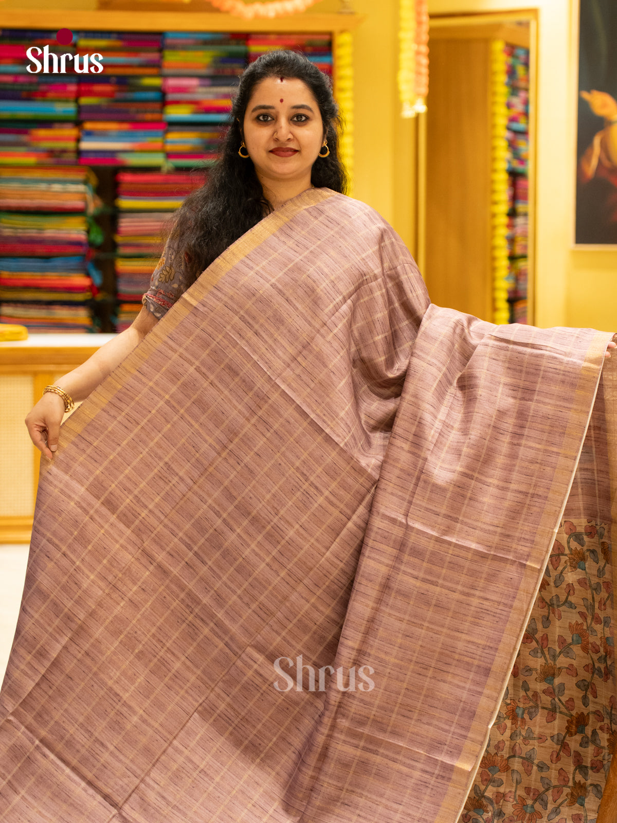 Printed Semi Tussar Saree - EJ04411