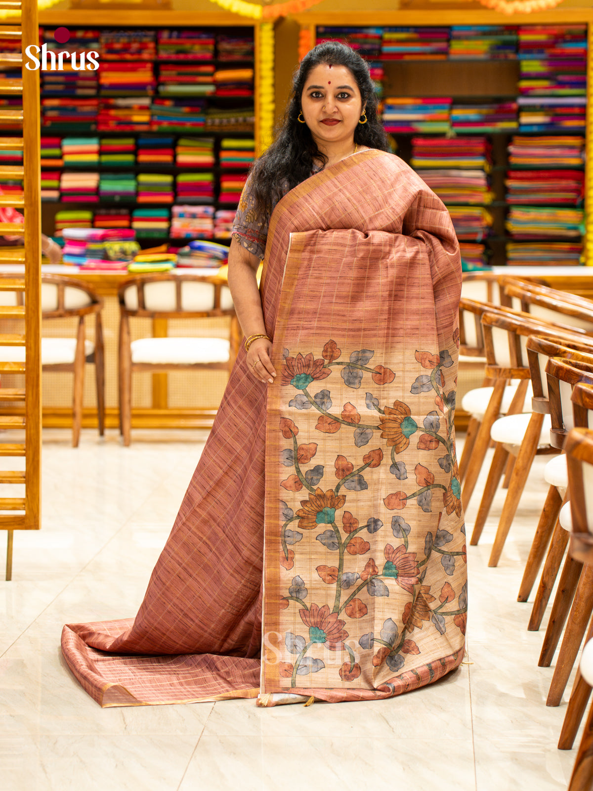Printed Semi Tussar Saree - EJ04412