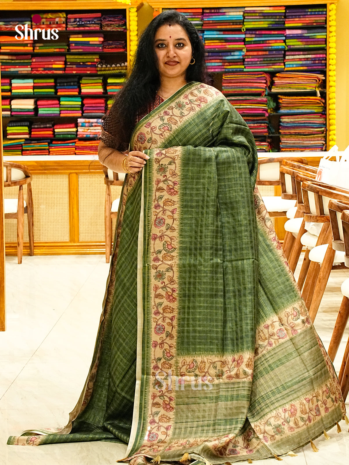 Semi Tussar Saree - EJ05138