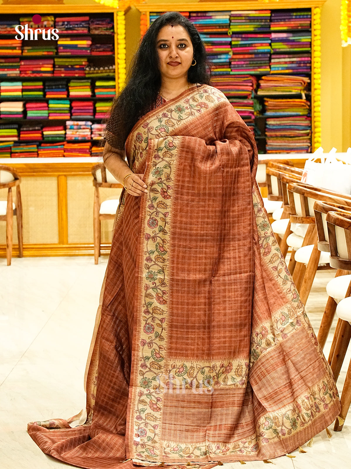 Semi Tussar Saree - EJ05145