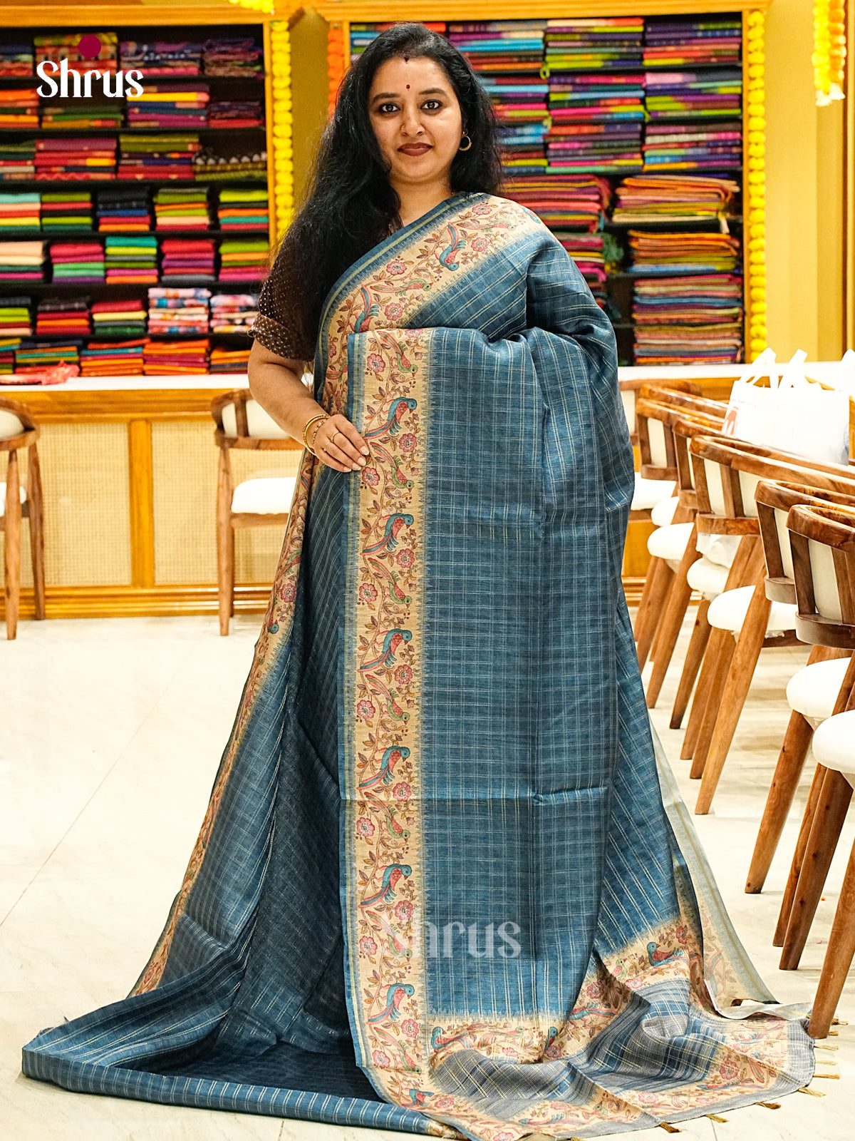 Semi Tussar Saree - EJ05155