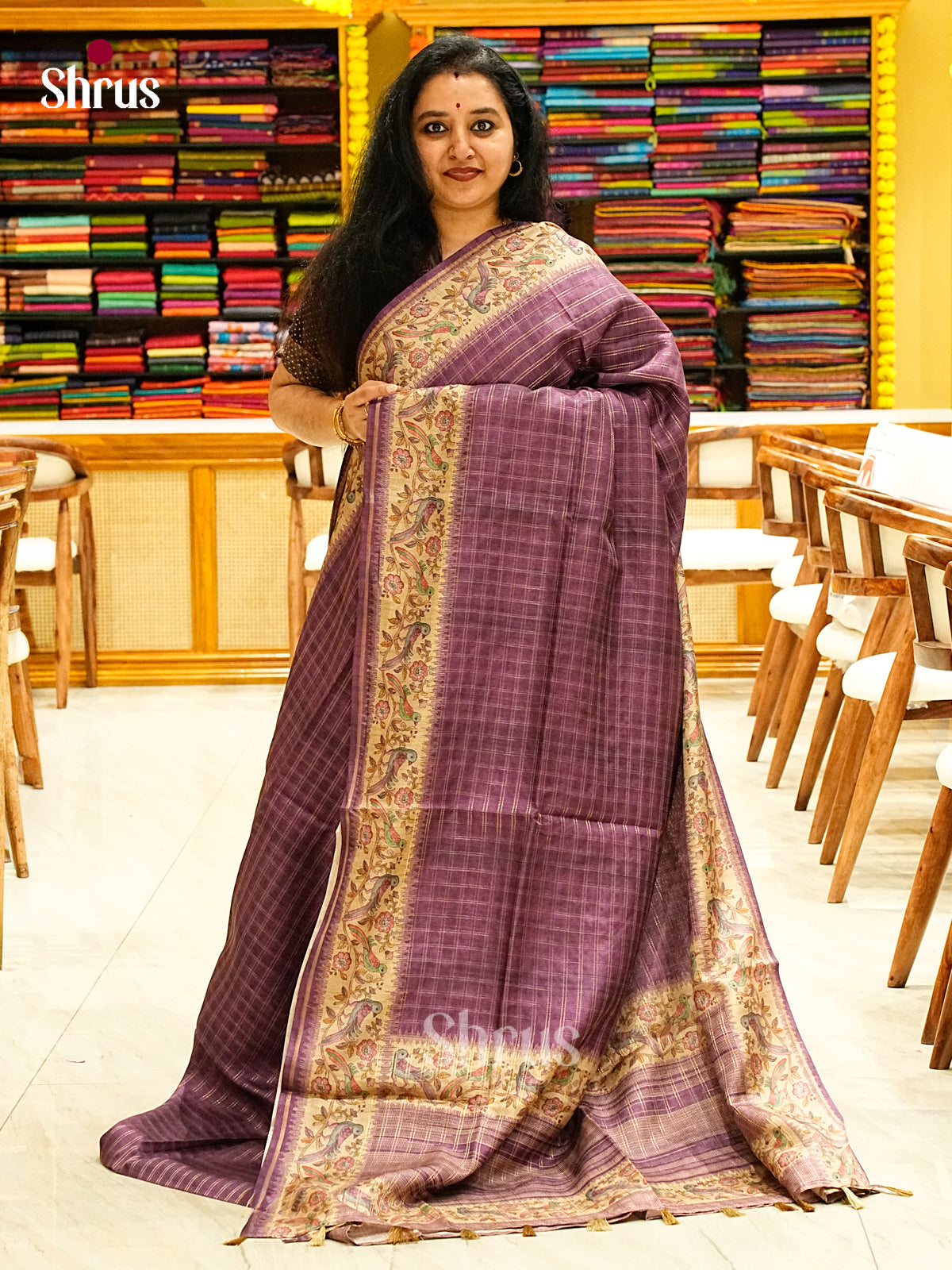 Semi Tussar Saree - EJ05157