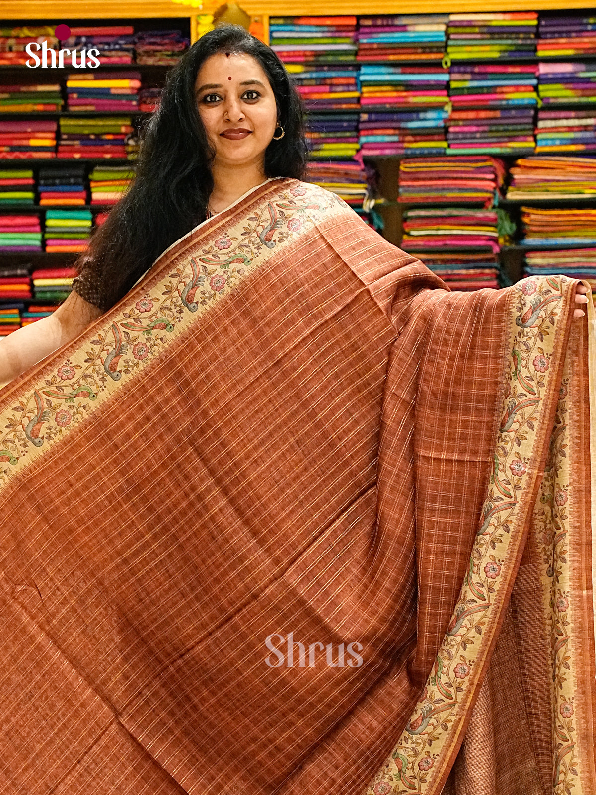 Semi Tussar Saree - EJ05158