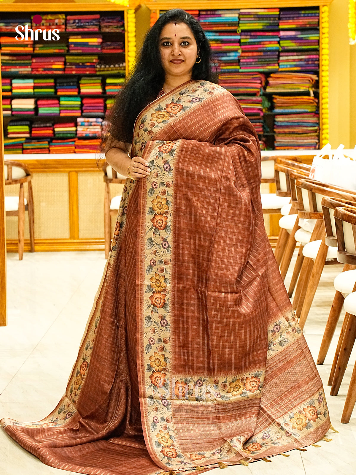 Semi Tussar Saree - EJ05160
