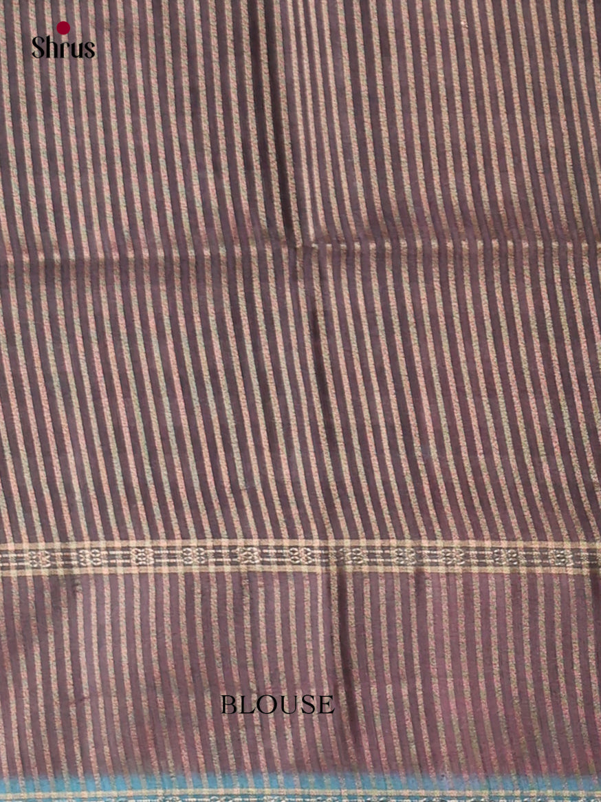 Blue & White - Semi Tussar Saree