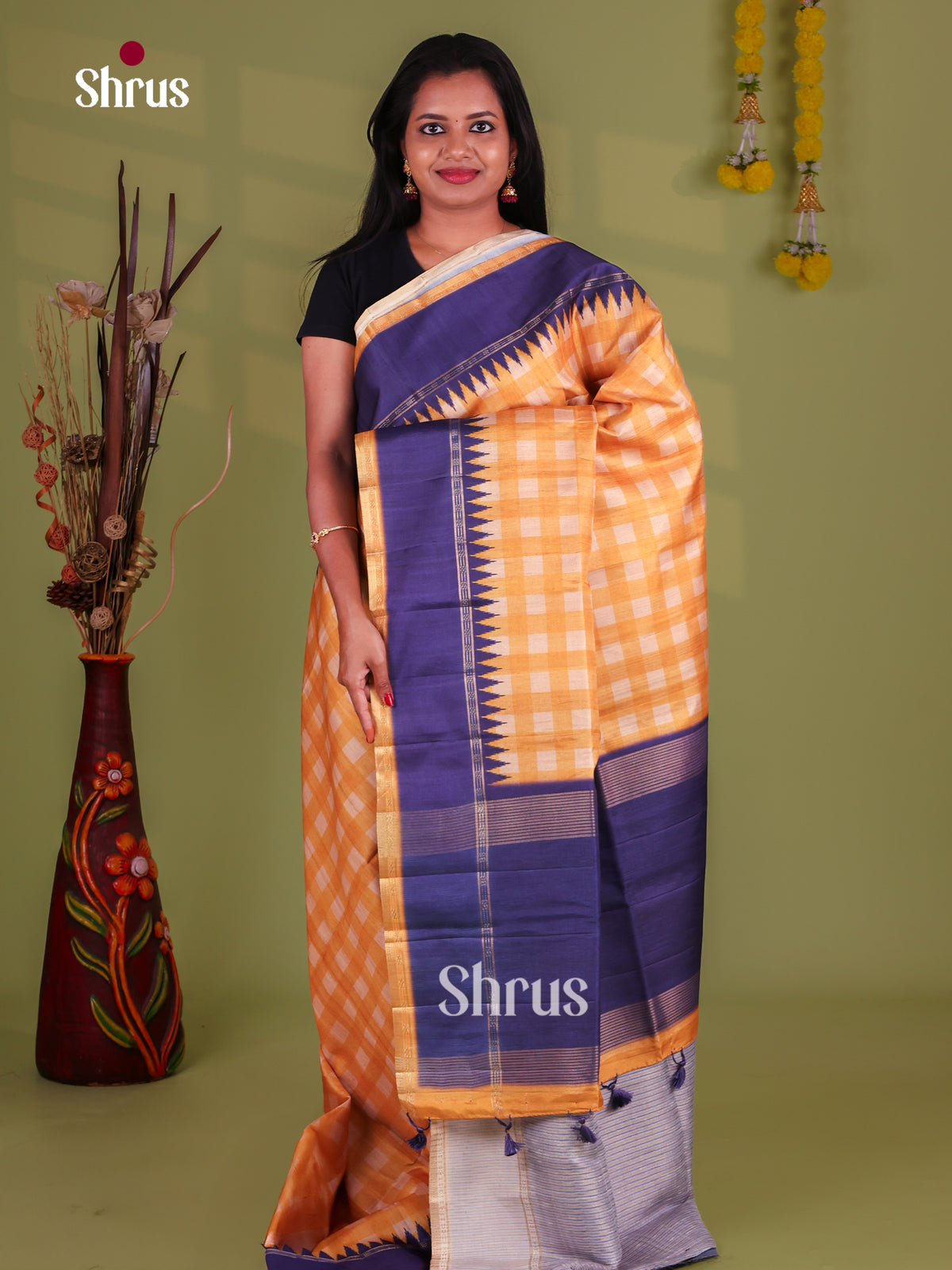 Semi Tussar Saree - EJ05162