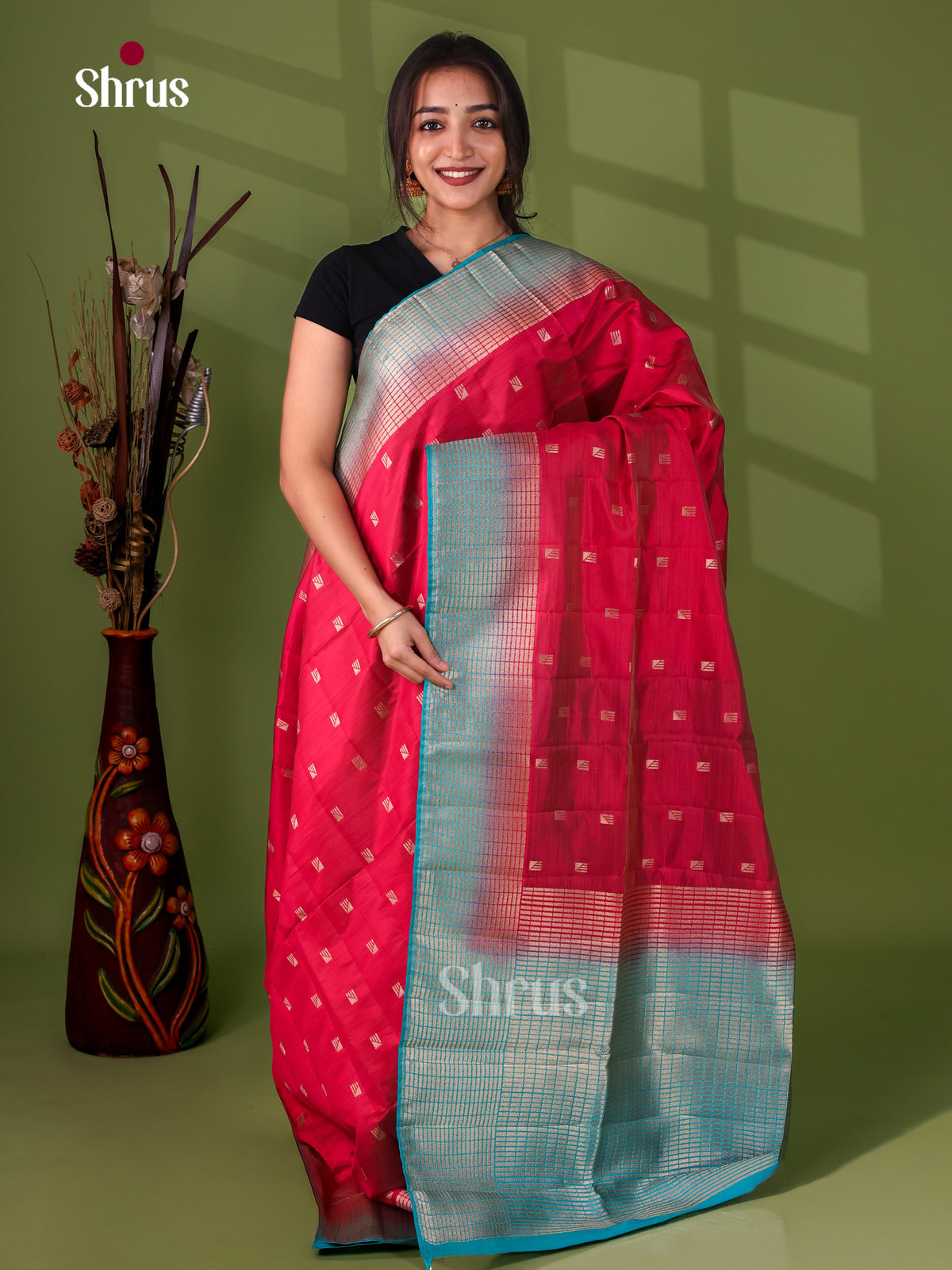 Semi Rawsilk Saree - EJ05240