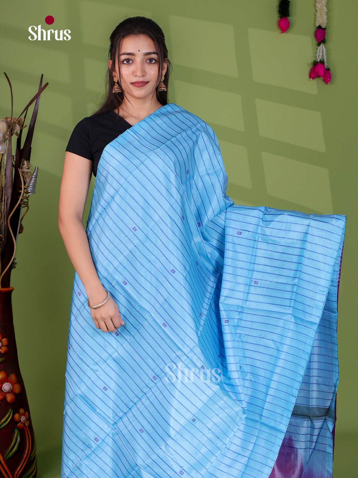 Banana Pith Saree - EJ05299