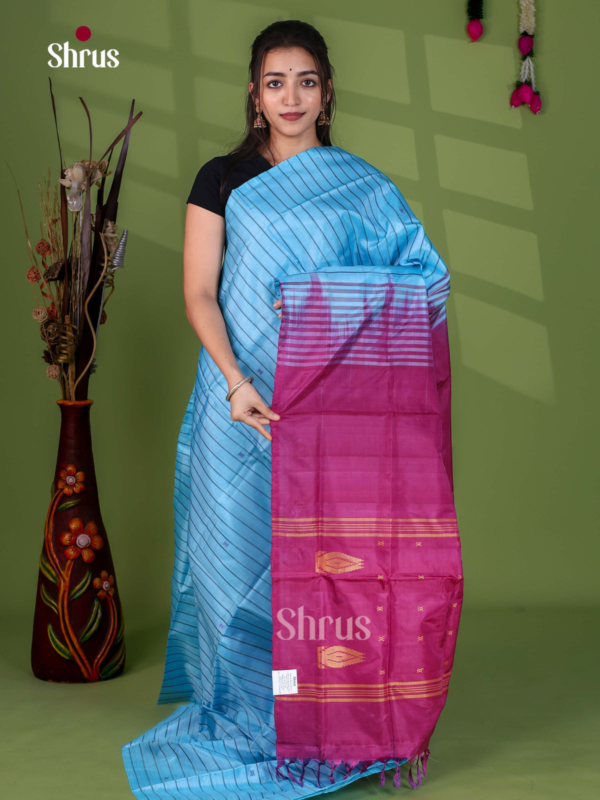 Banana Pith Saree - EJ05301
