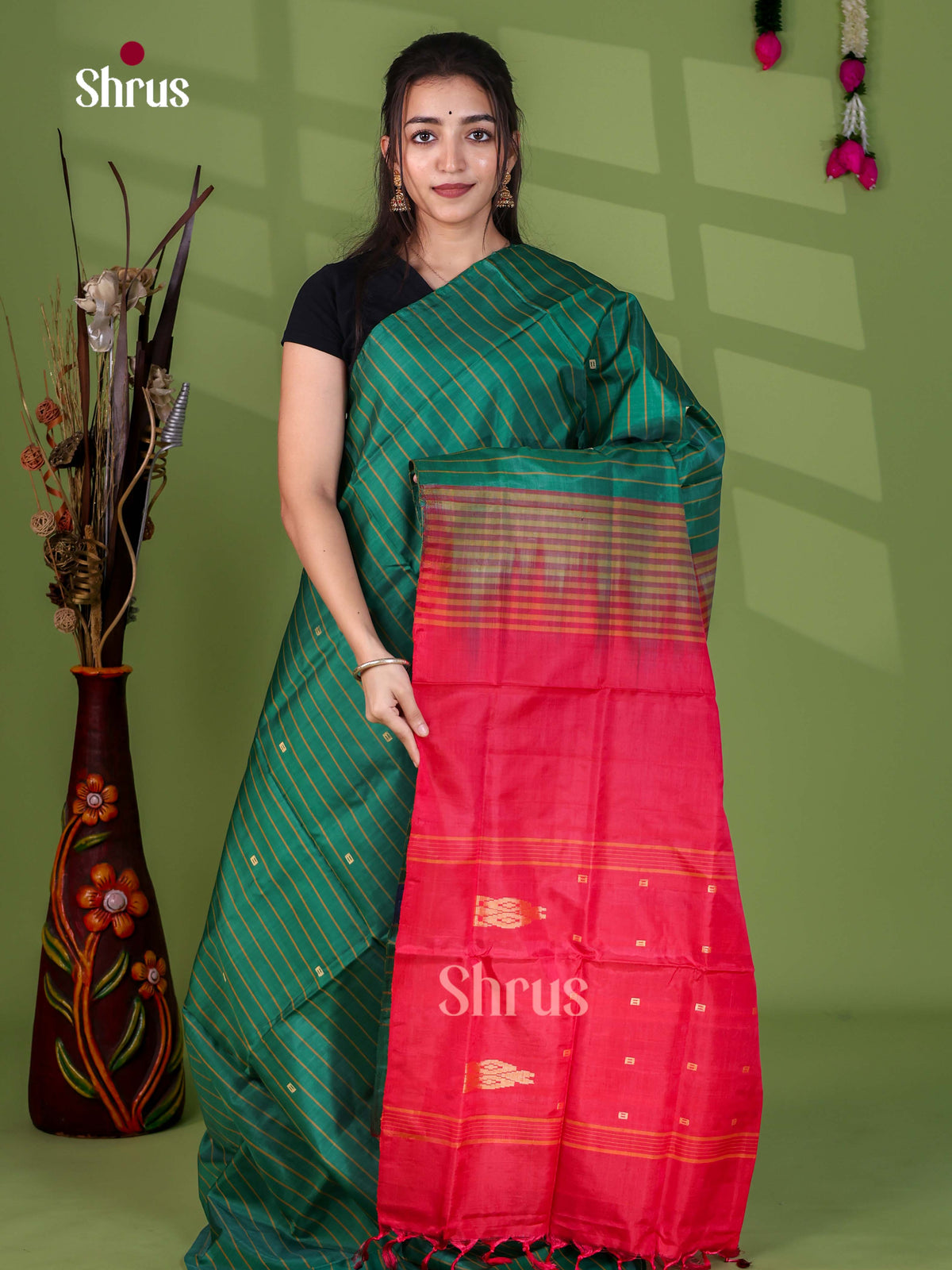 Banana Pith Saree - EJ05324