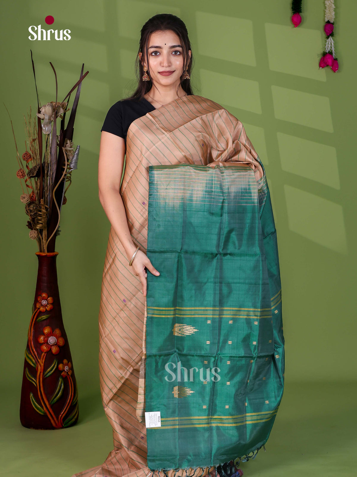 Banana Pith Saree - EJ05336