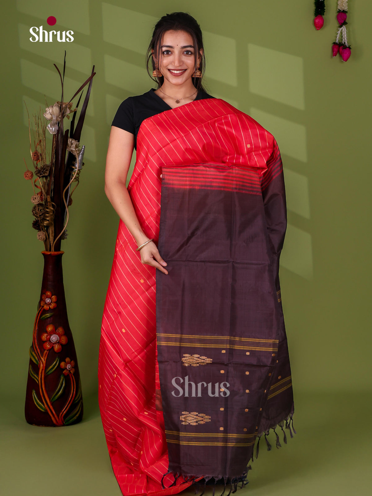 Banana Pith Saree - EJ05337