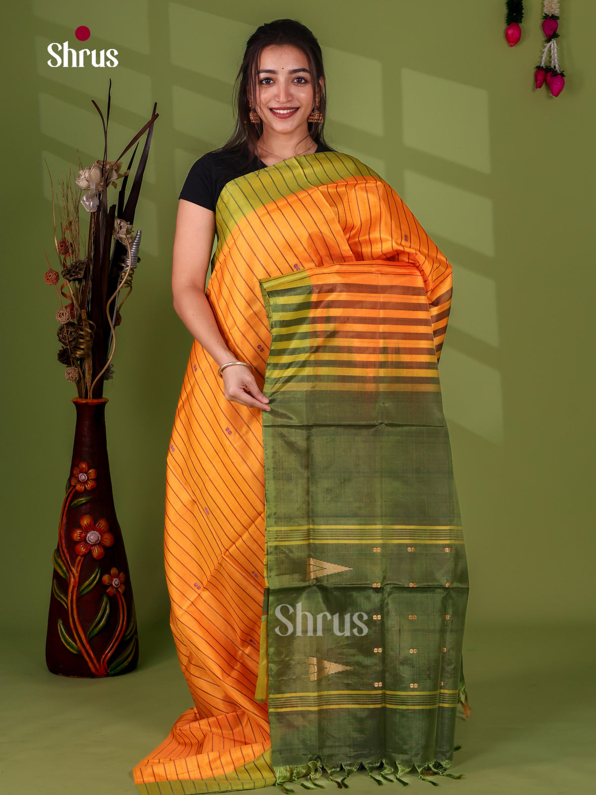 Banana Pith Saree - EJ05349