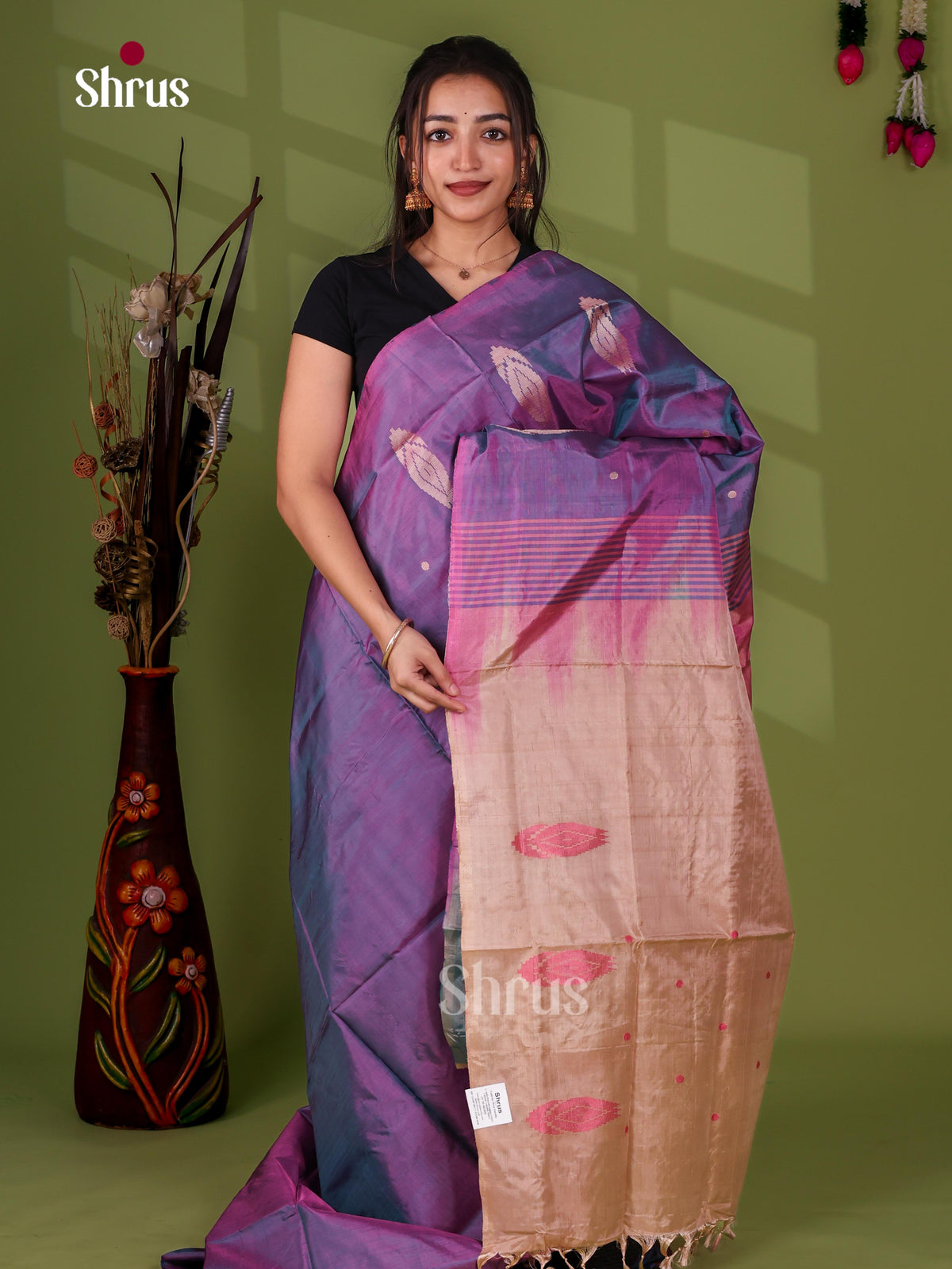 Banana Pith Saree - EJ08460