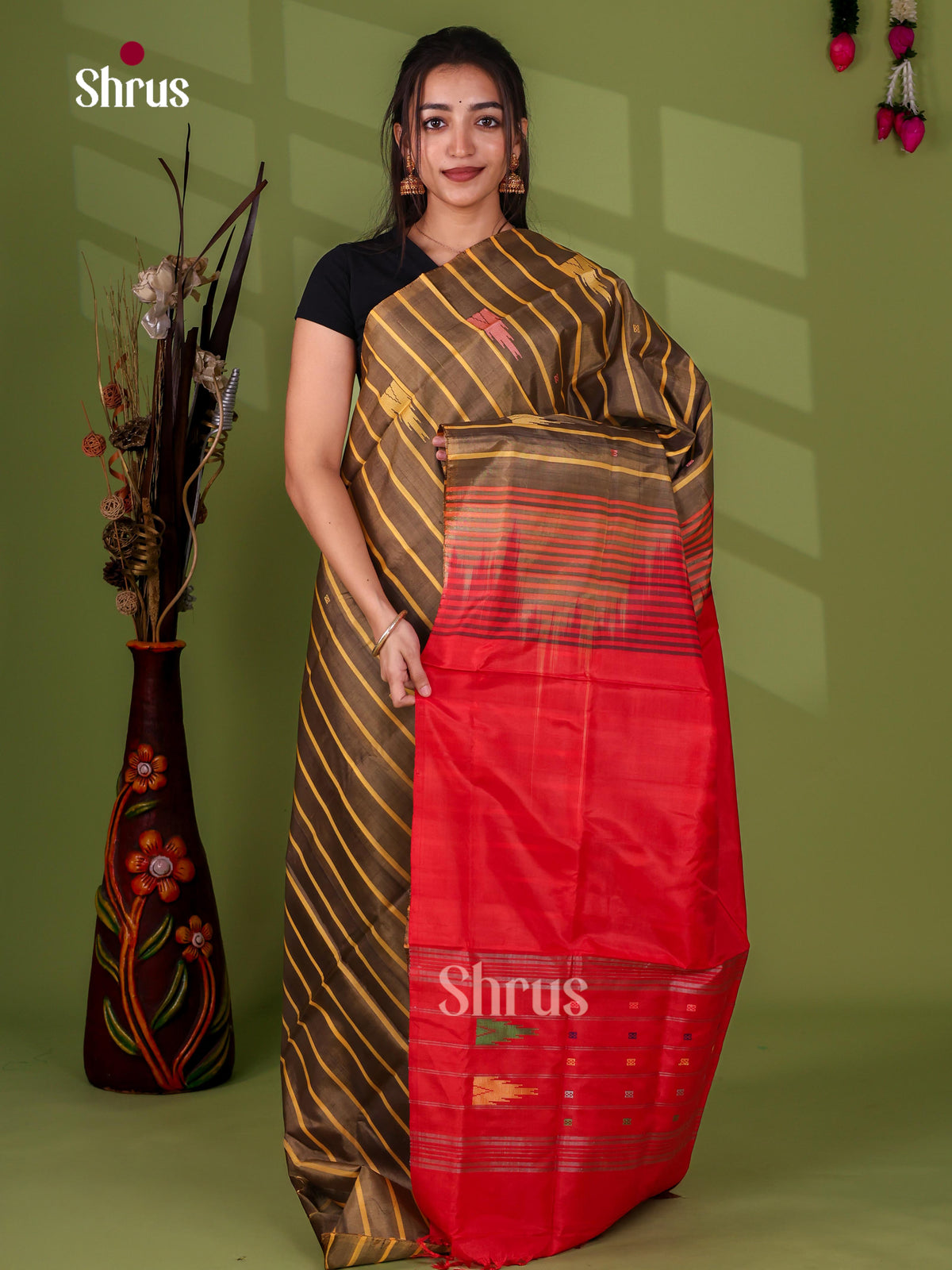 Banana Pith Saree - EJ08495