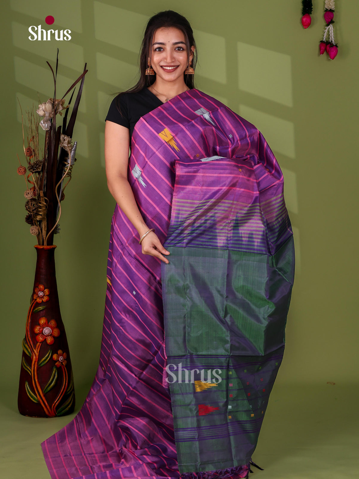 Banana Pith Saree - EJ08514