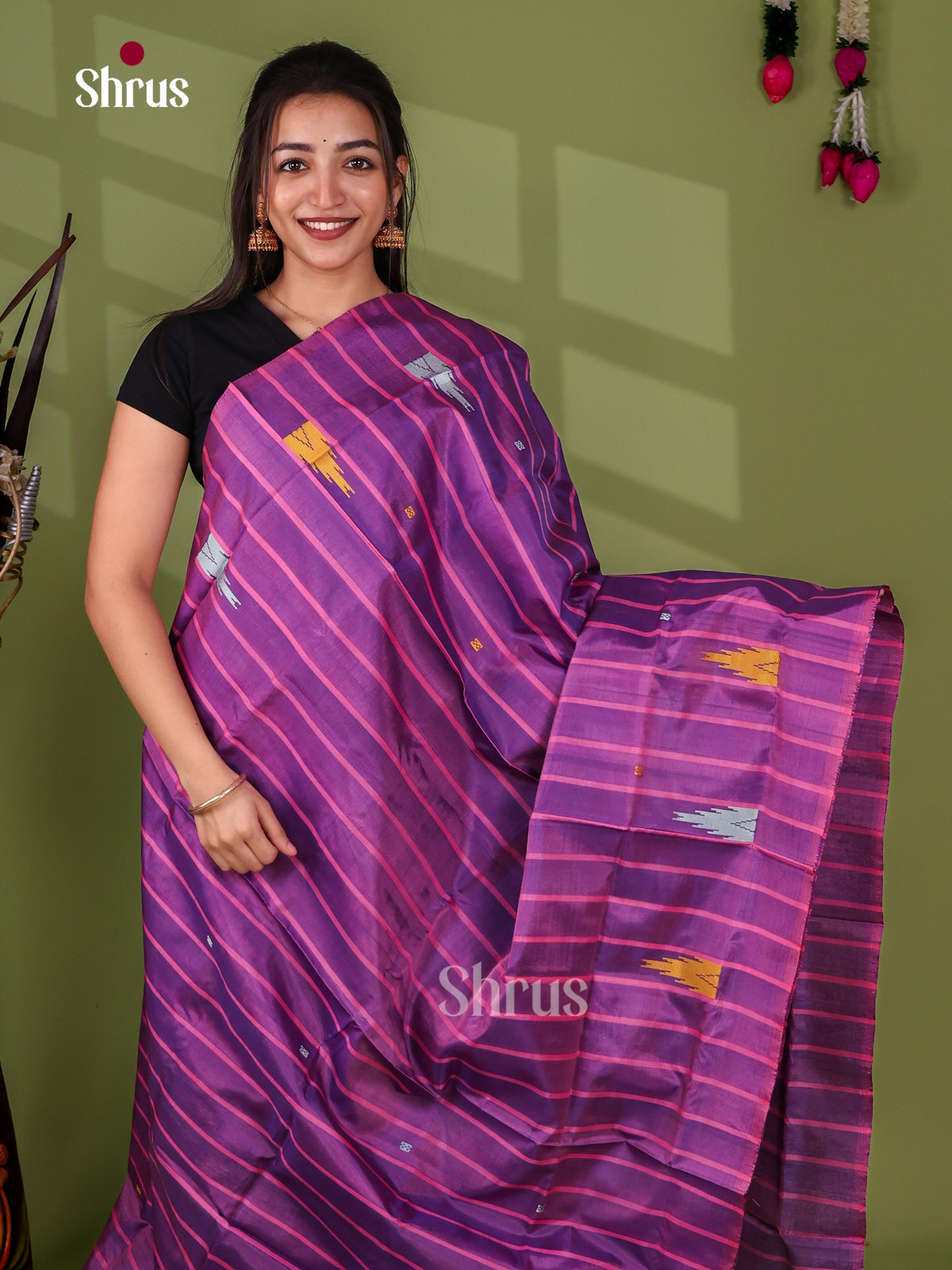 Banana Pith Saree - EJ08514
