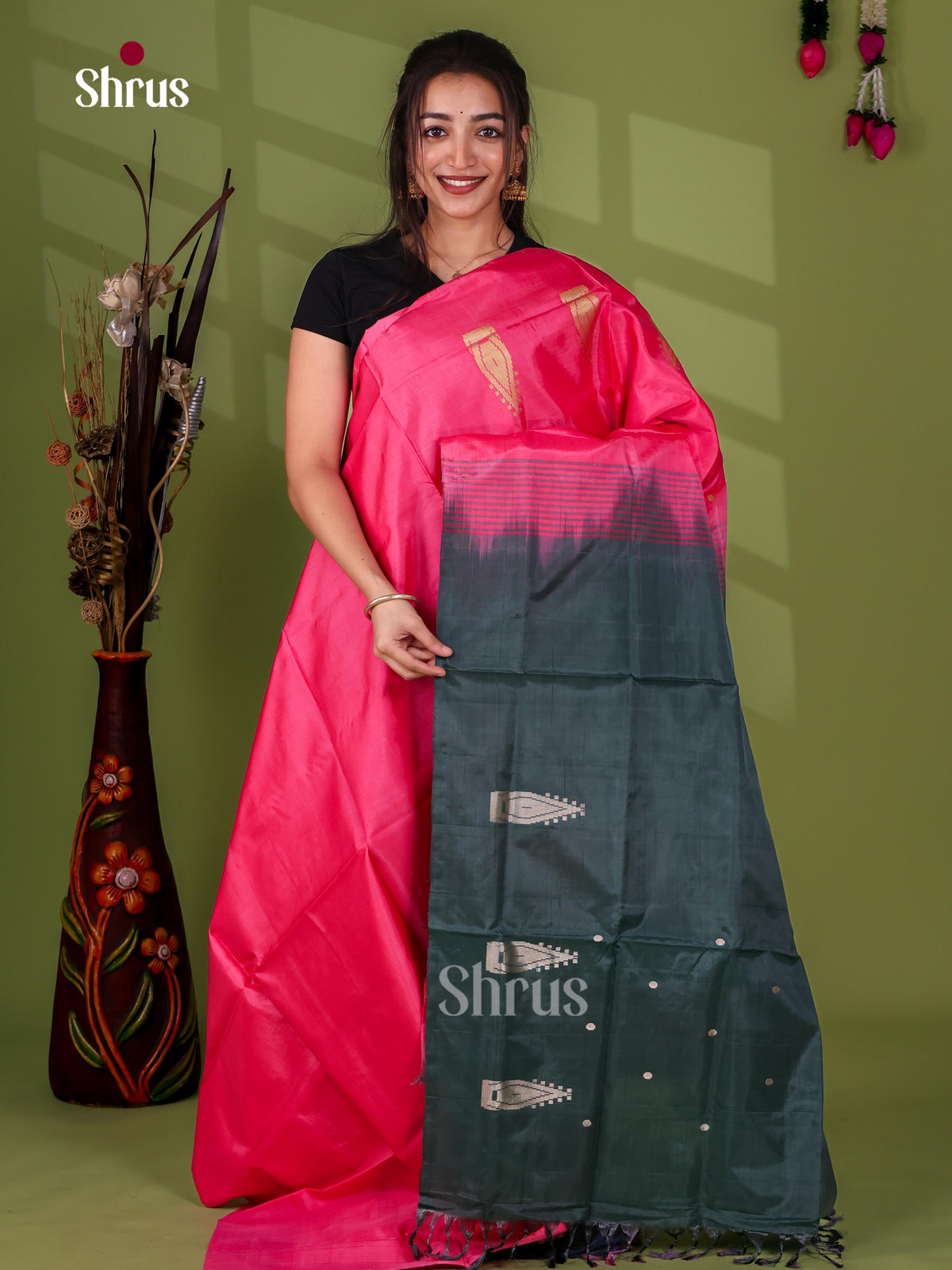 Banana Pith Saree - EJ08517