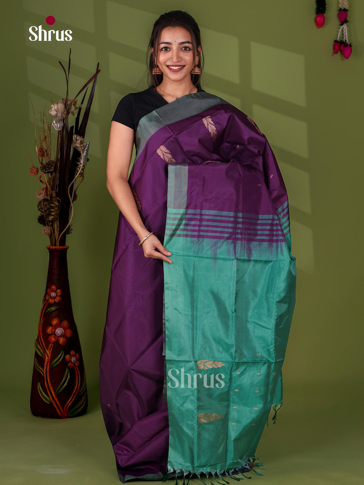 Banana Pith Saree - EJ08519