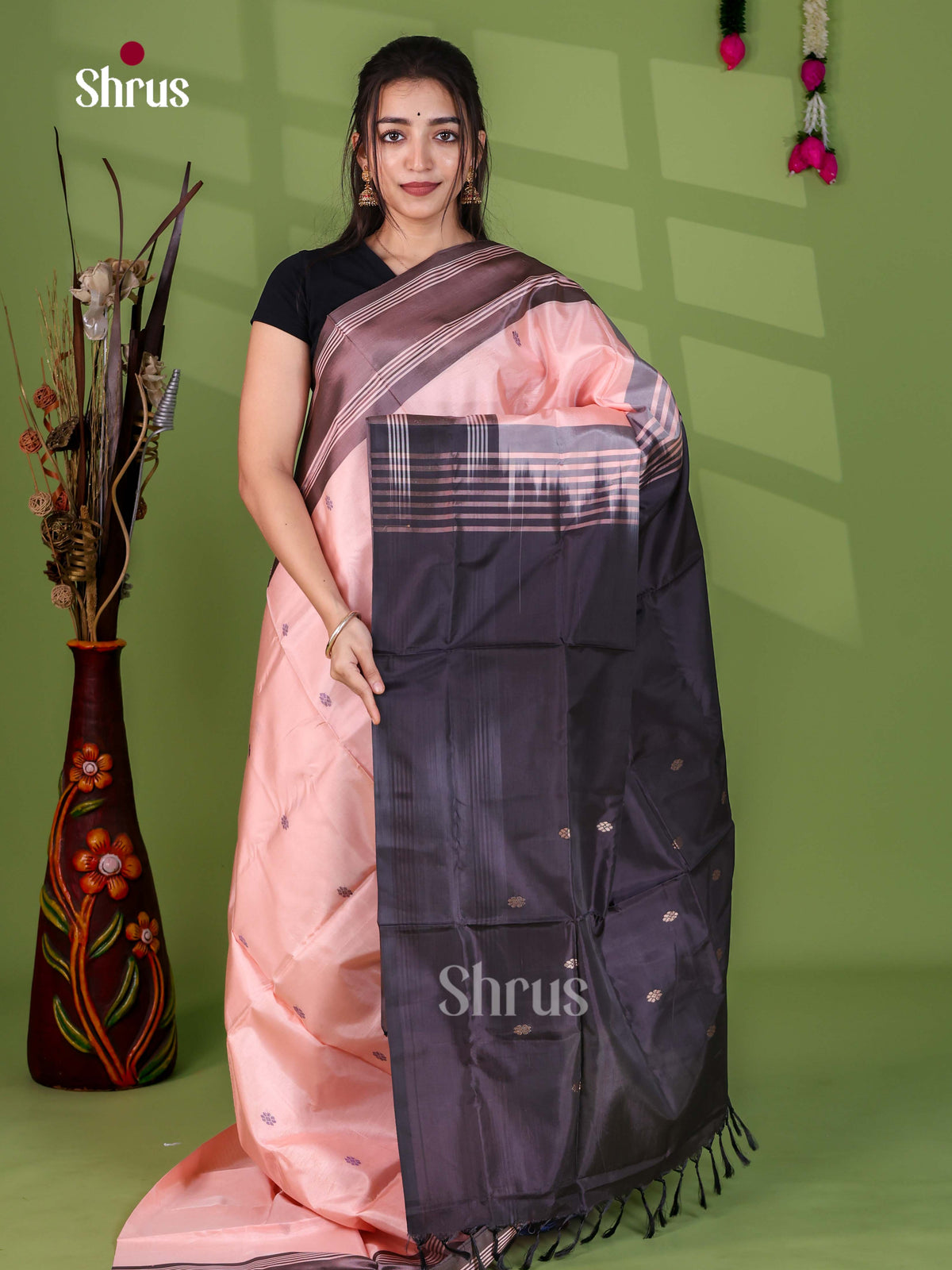 Banana Pith Saree - EJ08520