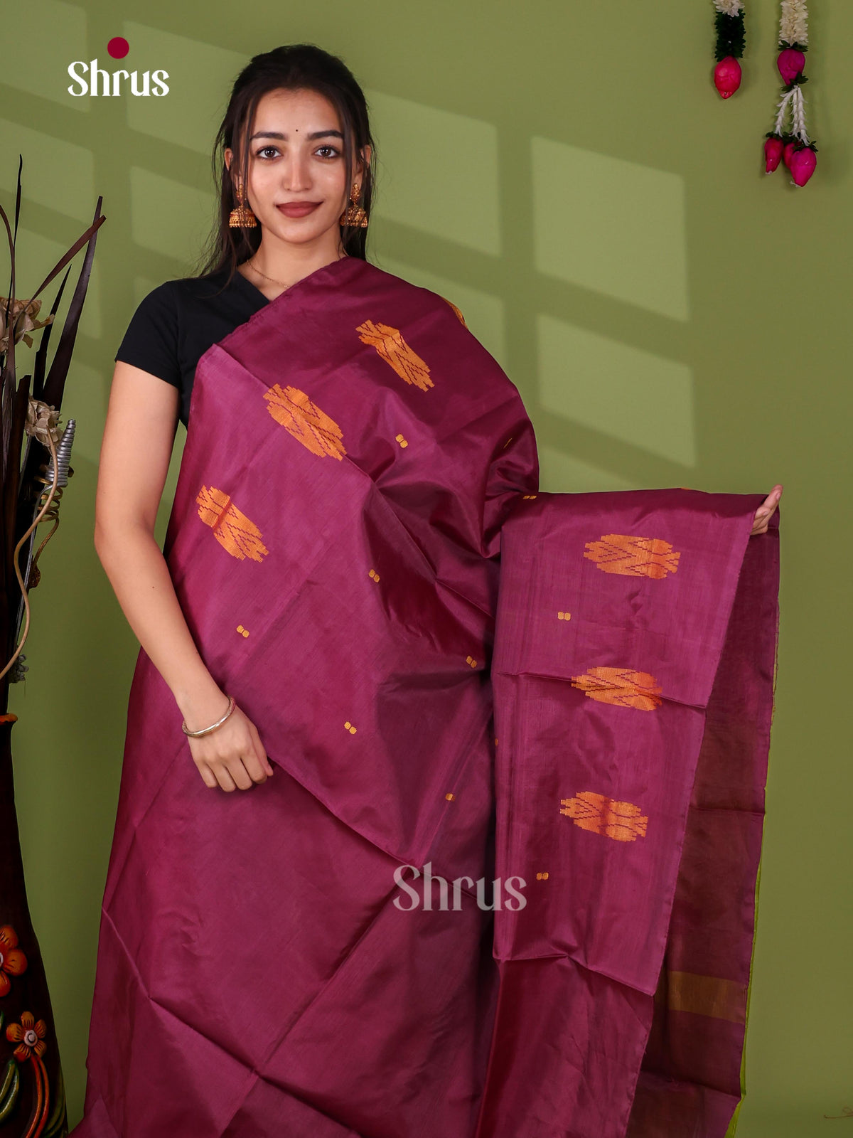 Banana Pith Saree - EJ08523